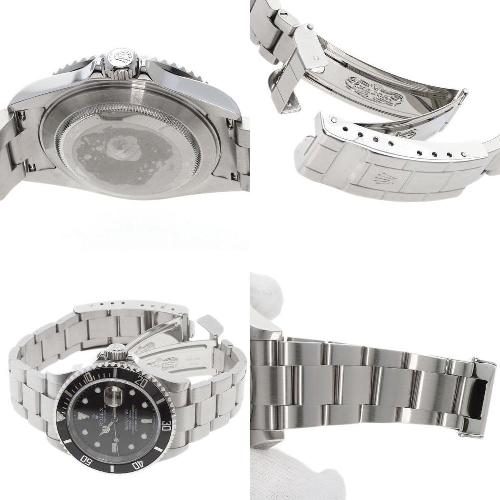 Rolex Black Stainless Steel Submariner 16610T Men's Wristwatch 40 Mm