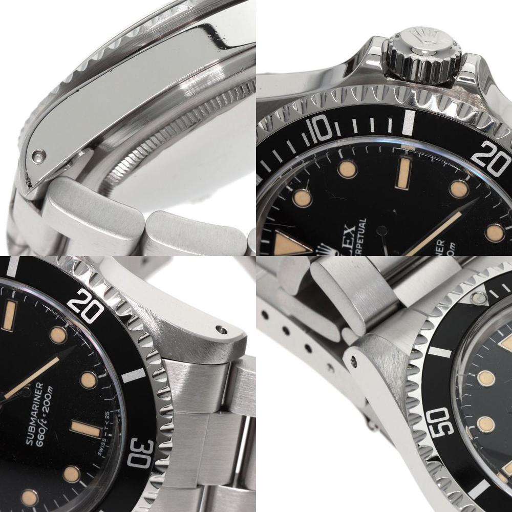 Rolex Black Stainless Steel Submariner 5513 Men's Wristwatch 40 Mm