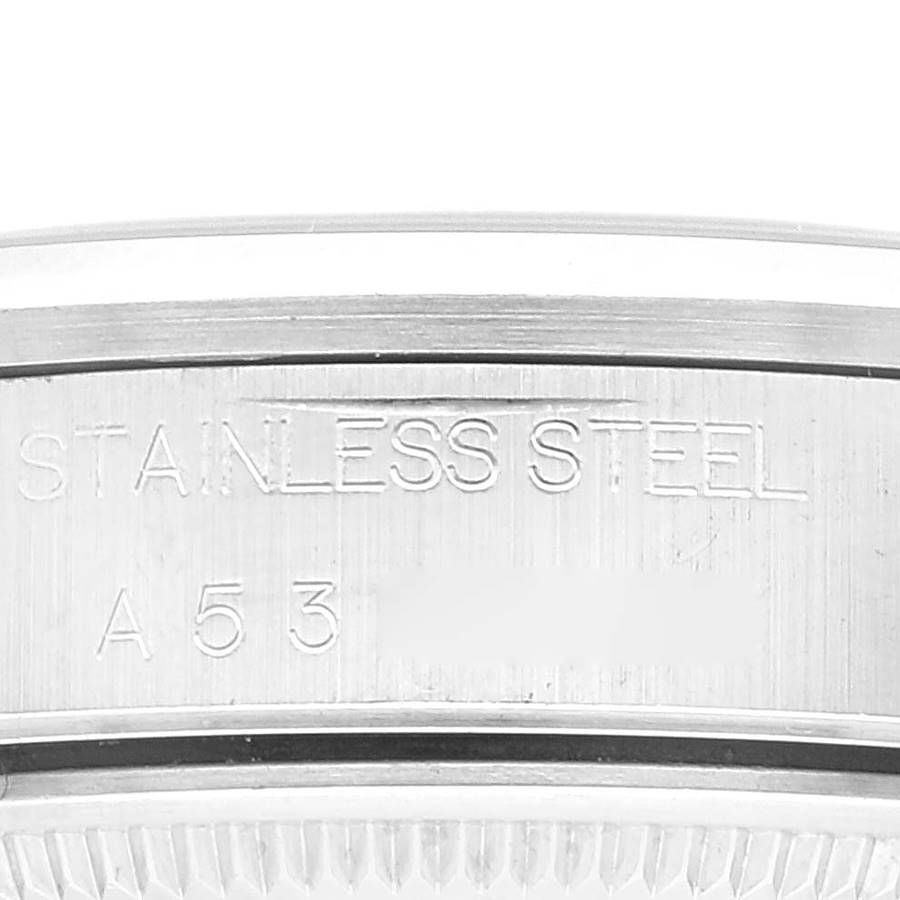 Rolex Date Salmon Dial Smooth Bezel Steel Mens Watch 15200