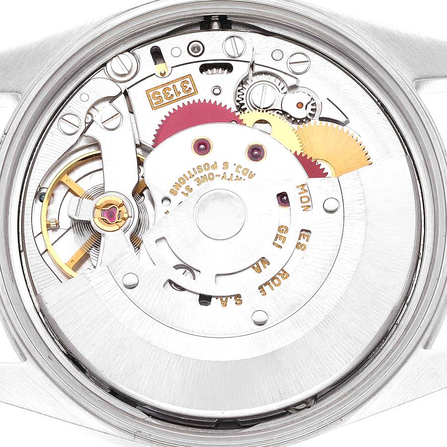 Rolex Date Salmon Dial Smooth Bezel Steel Men's Watch 15200 34 Mm