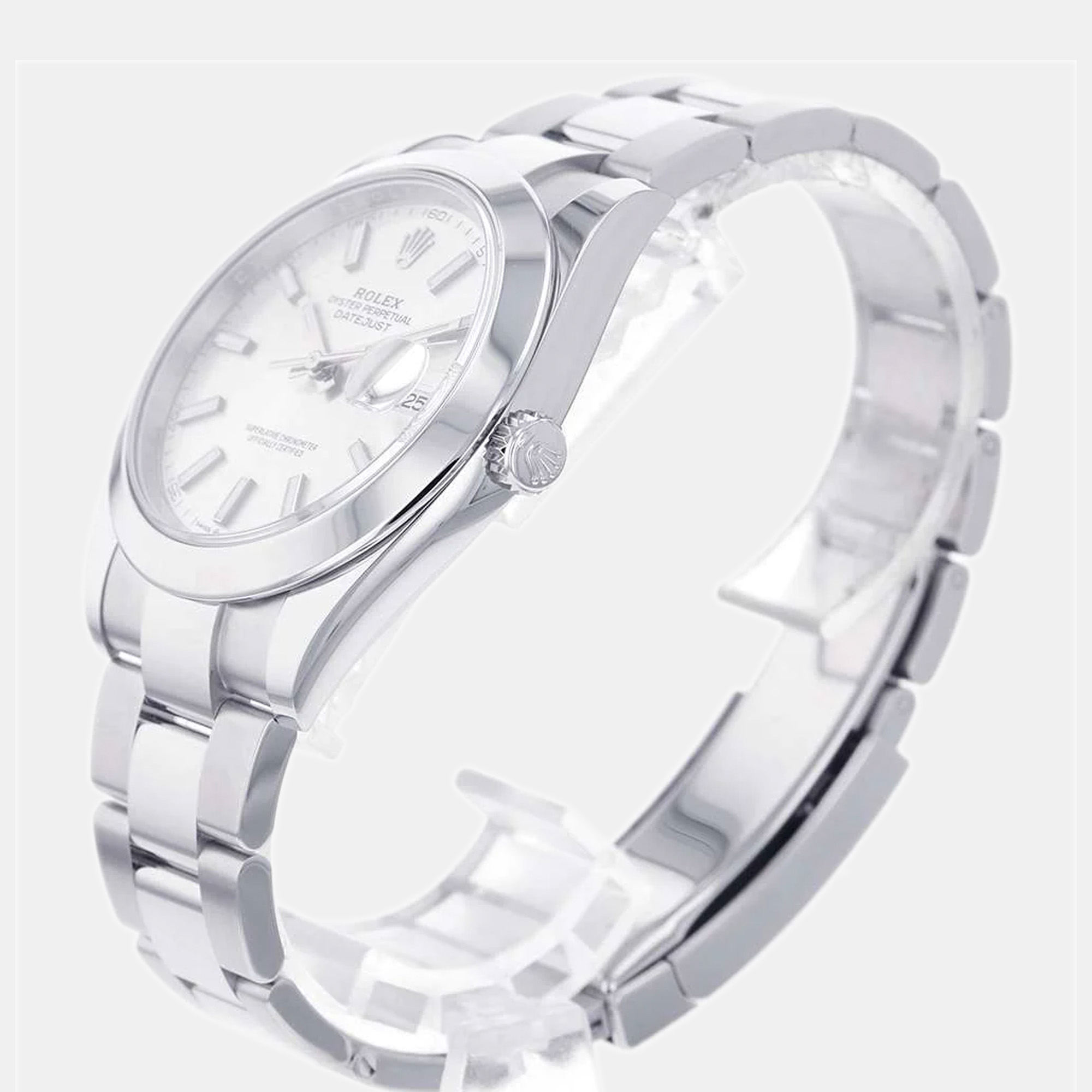Rolex Silver Stainless Steel Datejust 126300 Automatic Men's Wristwatch 41 mm
Rolex Silver Stainless Steel Datejust 126300 Automatic Men's Wristwatch 41 mm