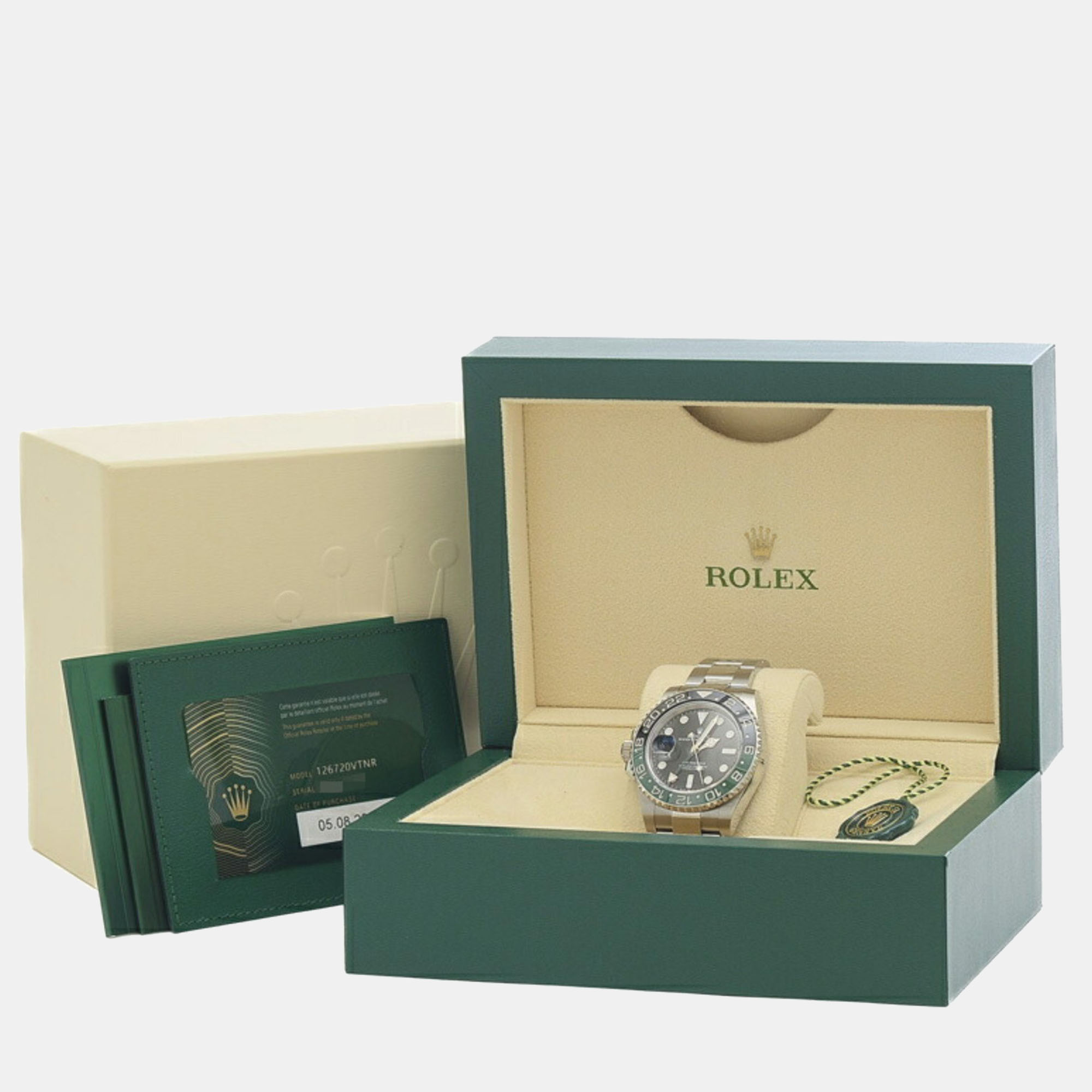 Rolex Black Stainless Steel GMT-Master II 126720 Automatic Men's Wristwatch 40 Mm