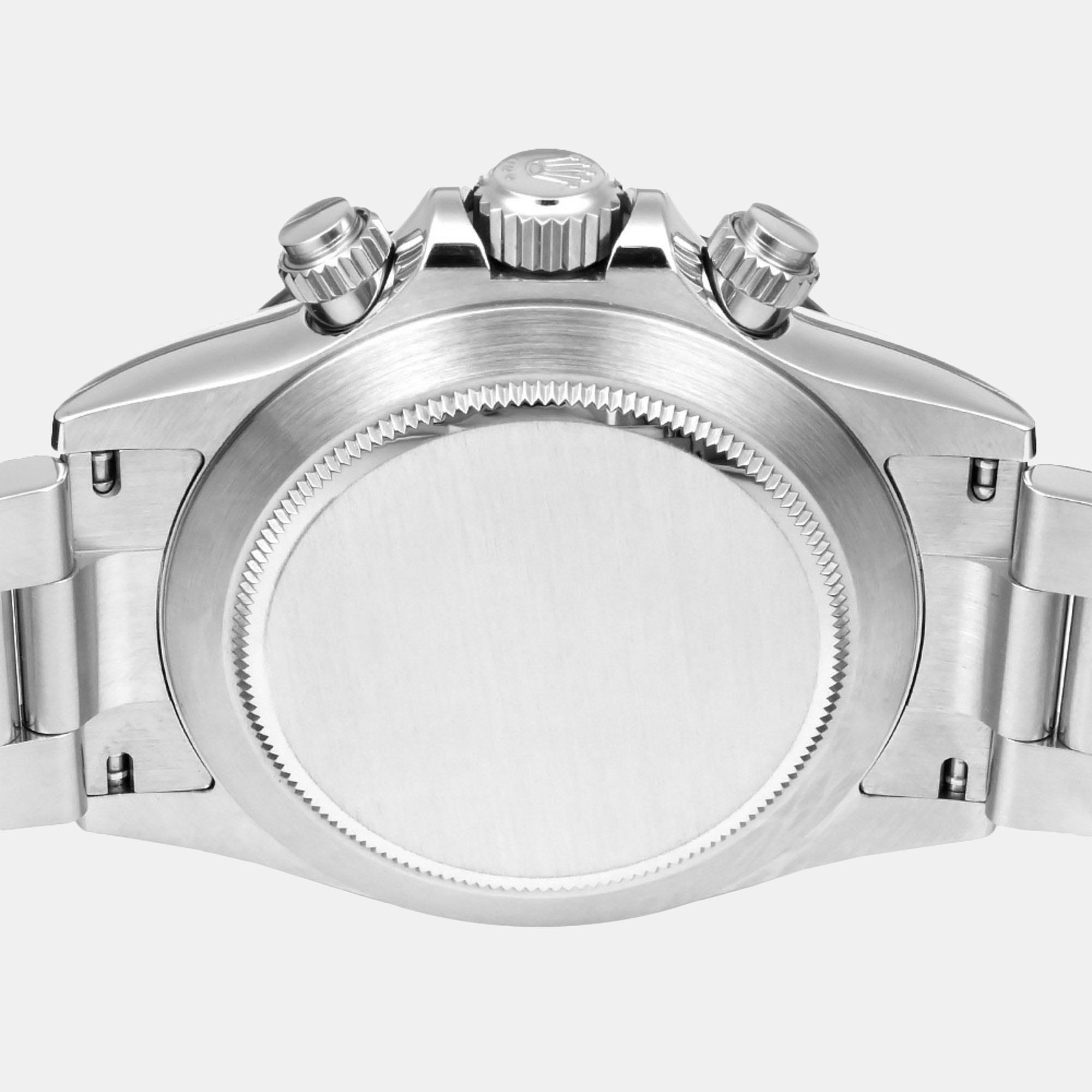 Rolex White Stainless Steel Cosmograph Daytona 116500LN Automatic Men's Wristwatch 40 Mm