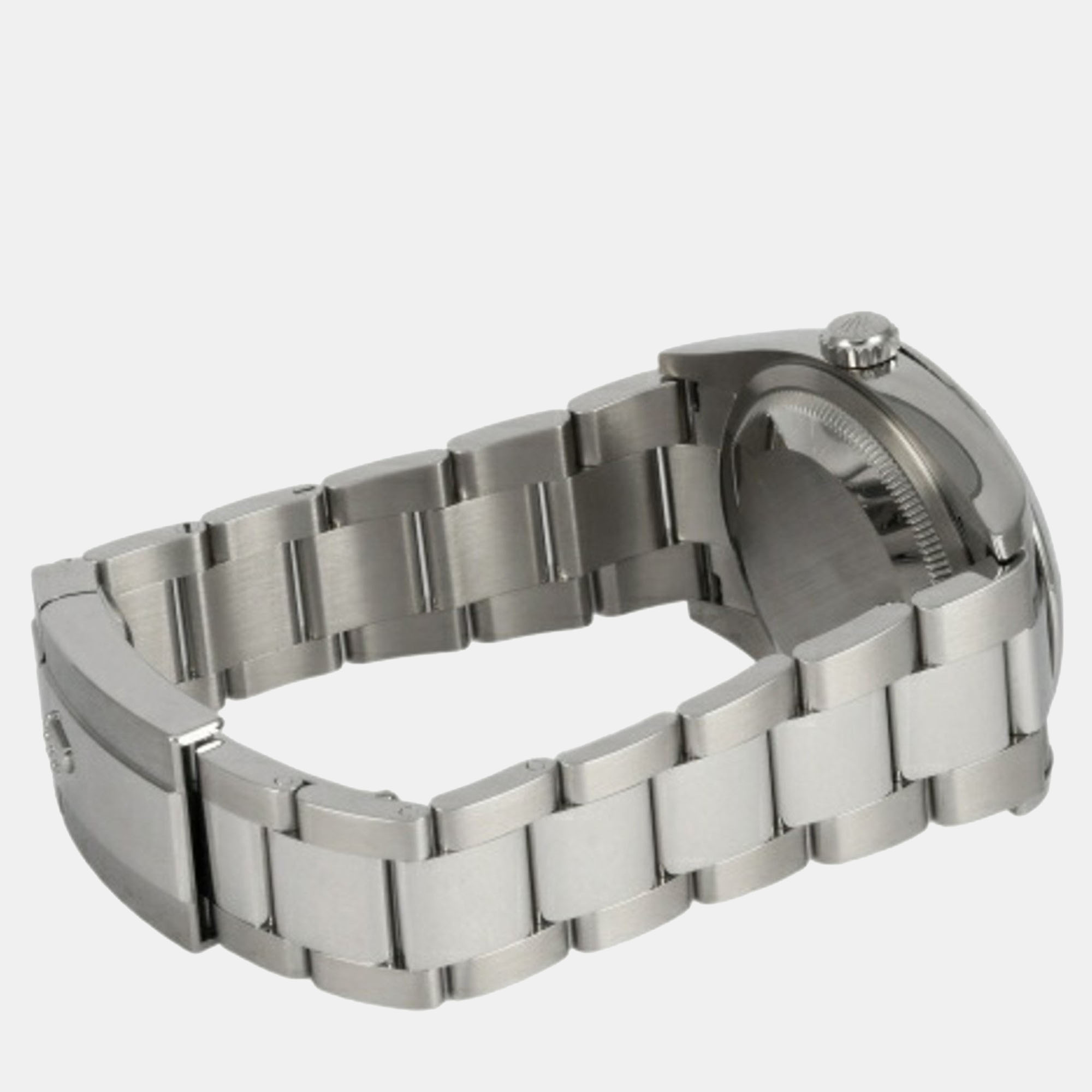 Rolex Grey Stainless Steel Datejust 126200 Automatic Men's Wristwatch 36 Mm