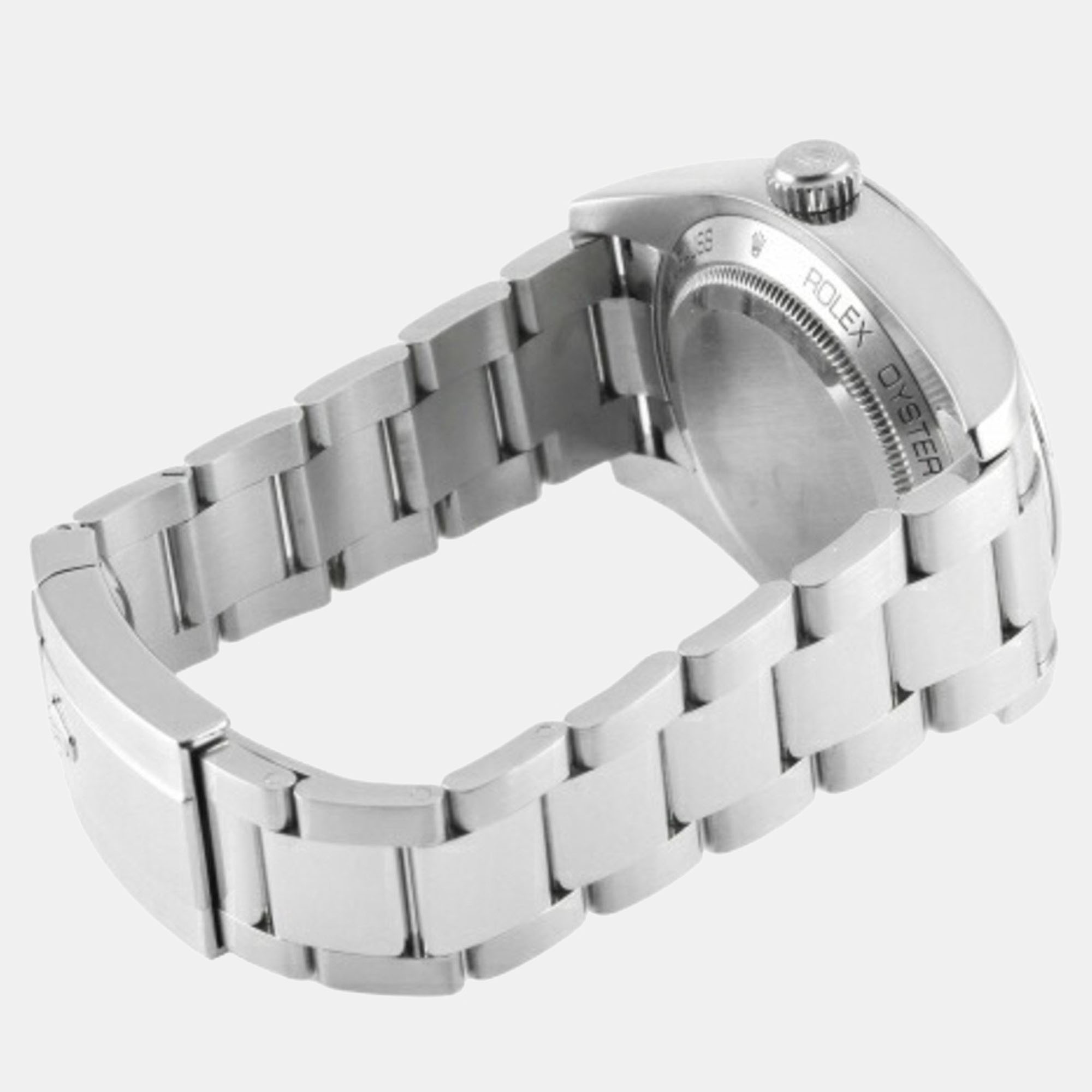 Rolex Black Stainless Steel Milgauss 116400 Automatic Men's Wristwatch 40 Mm