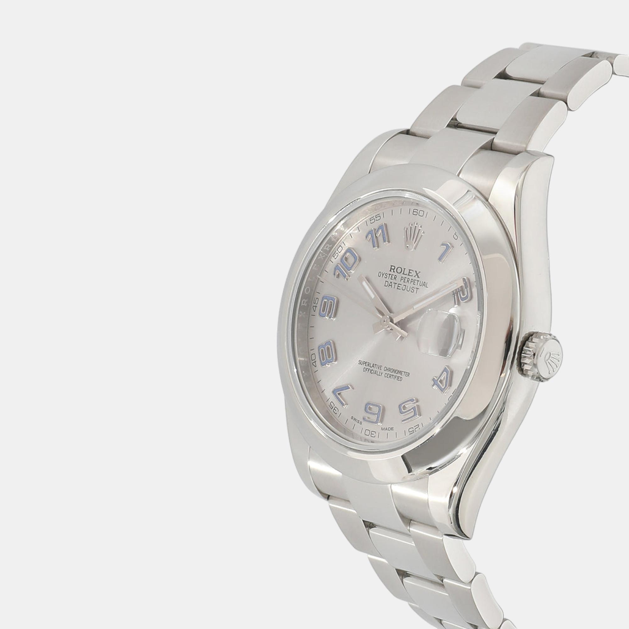 Rolex Silver Stainless Steel Datejust 116300 Automatic Men's Wristwatch 41 mm 
Rolex Silver Stainless Steel Datejust 116300 Automatic Men's Wristwatch 41 mm