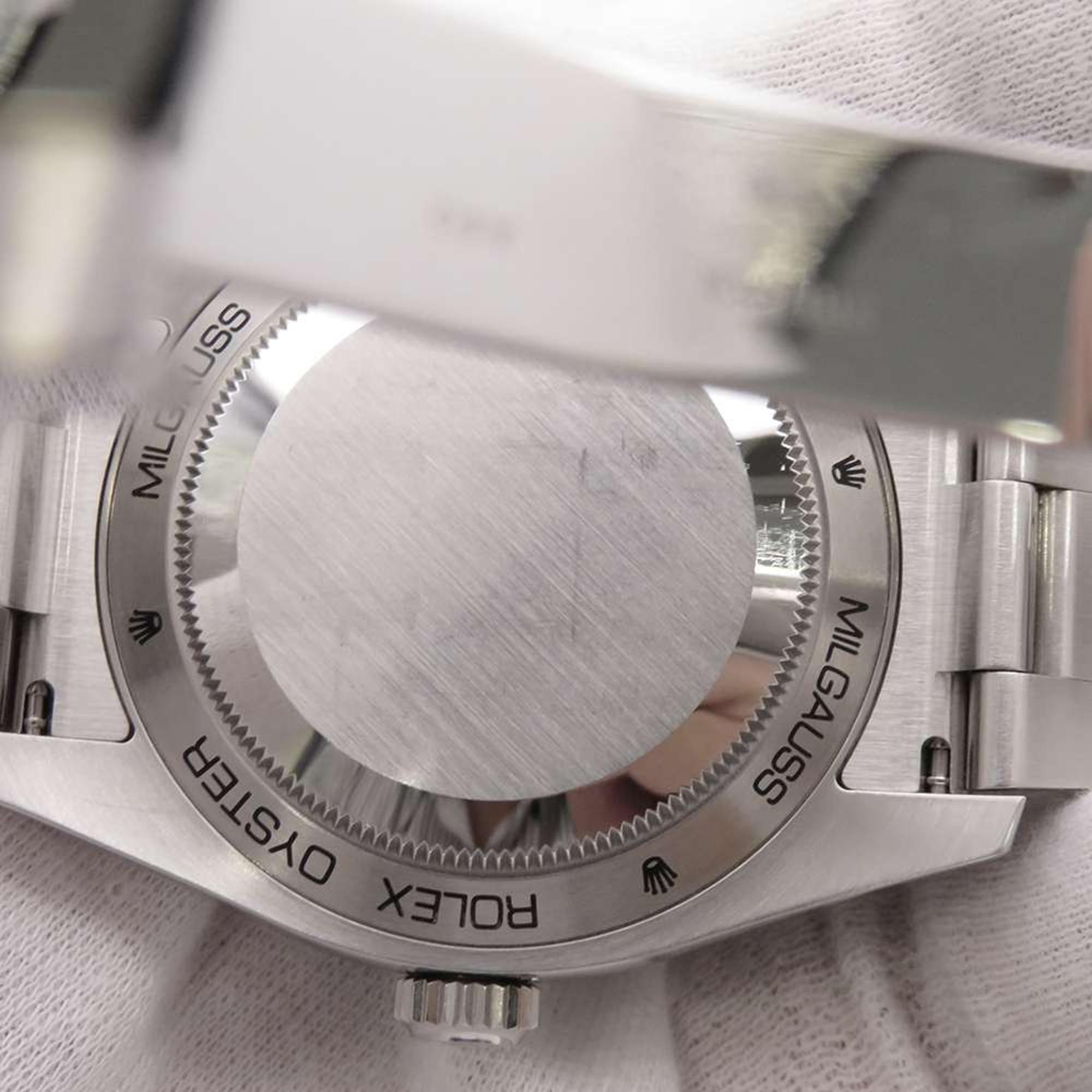 Rolex Green Stainless Steel Milgauss 116400GV Men's Wristwatch 40 Mm