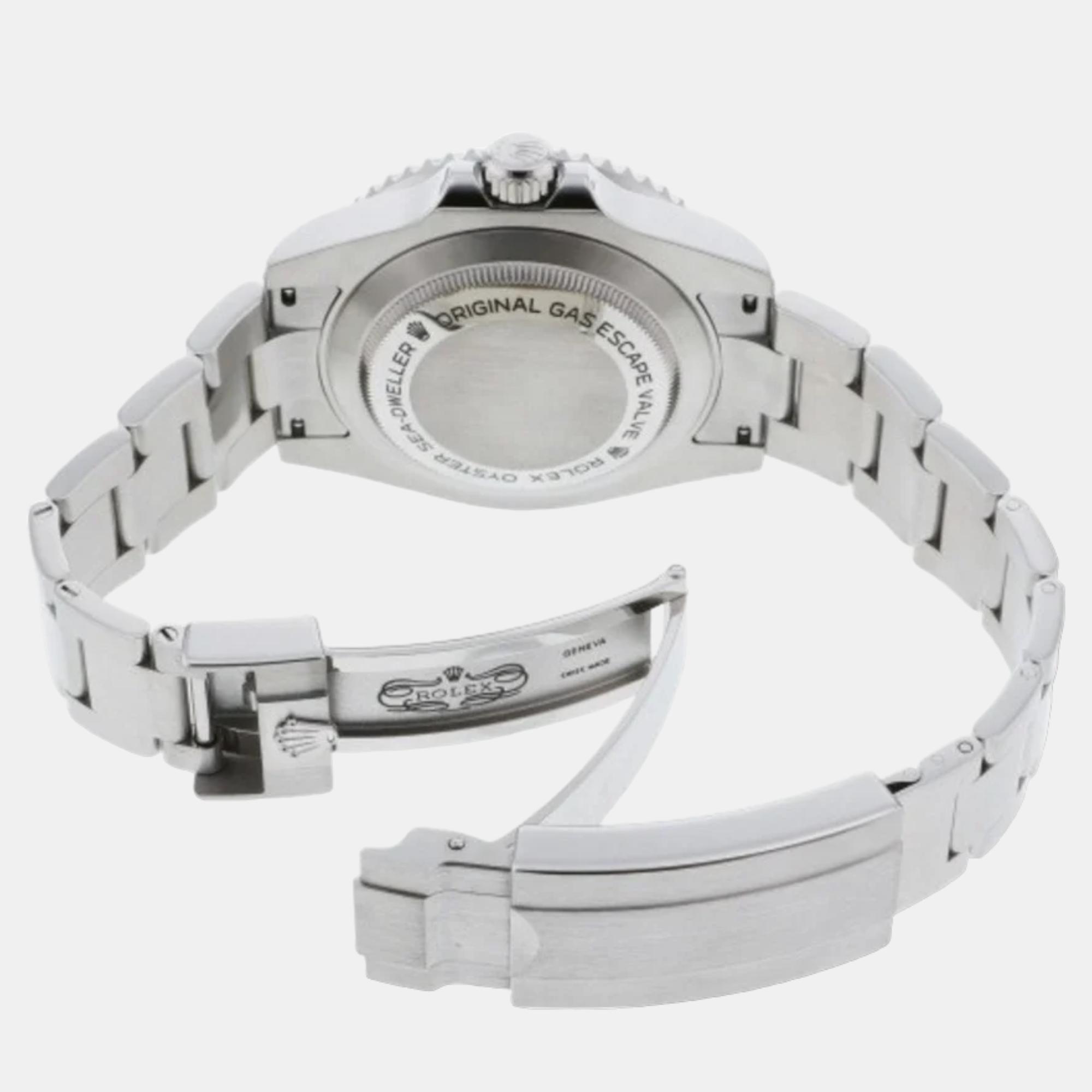 Rolex Black Stainless Steel Sea-Dweller 116600 Automatic Men's Wristwatch 40 Mm