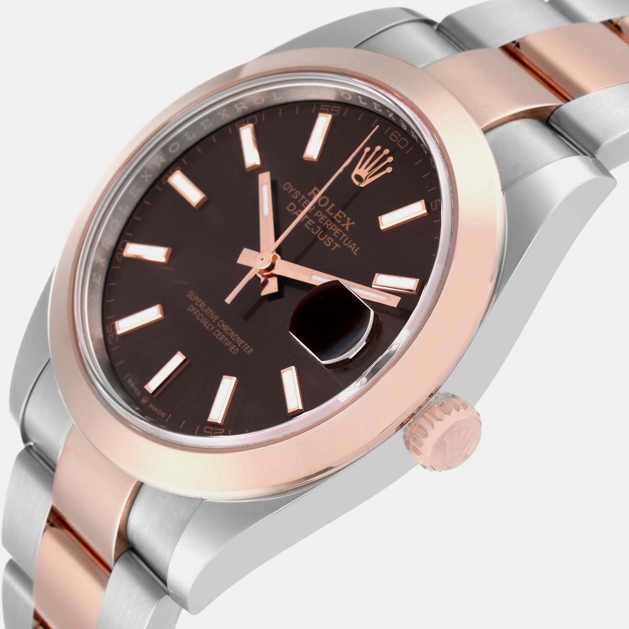 Rolex Datejust 41 Steel Rose Gold Brown Dial Men's Watch 126301 41 mm
Rolex Datejust 41 Steel Rose Gold Brown Dial Men's Watch 126301 41 mm