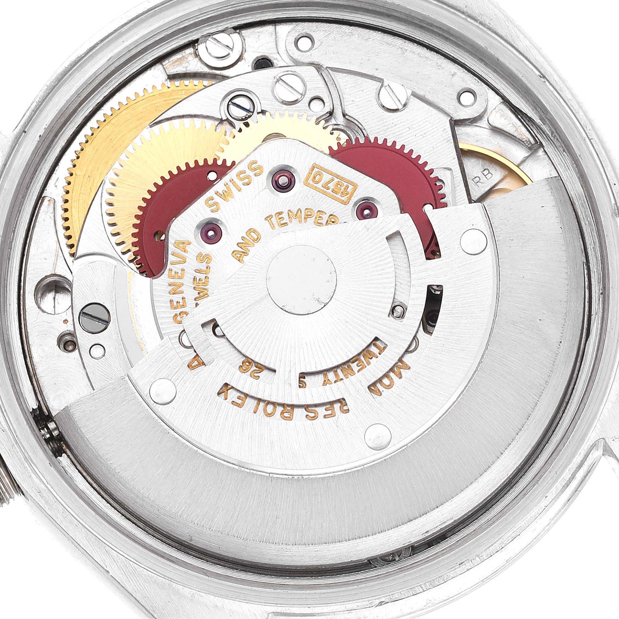 Rolex Date Smooth Bezel Black Dial Steel Vintage Men's Watch 1500 35 Mm