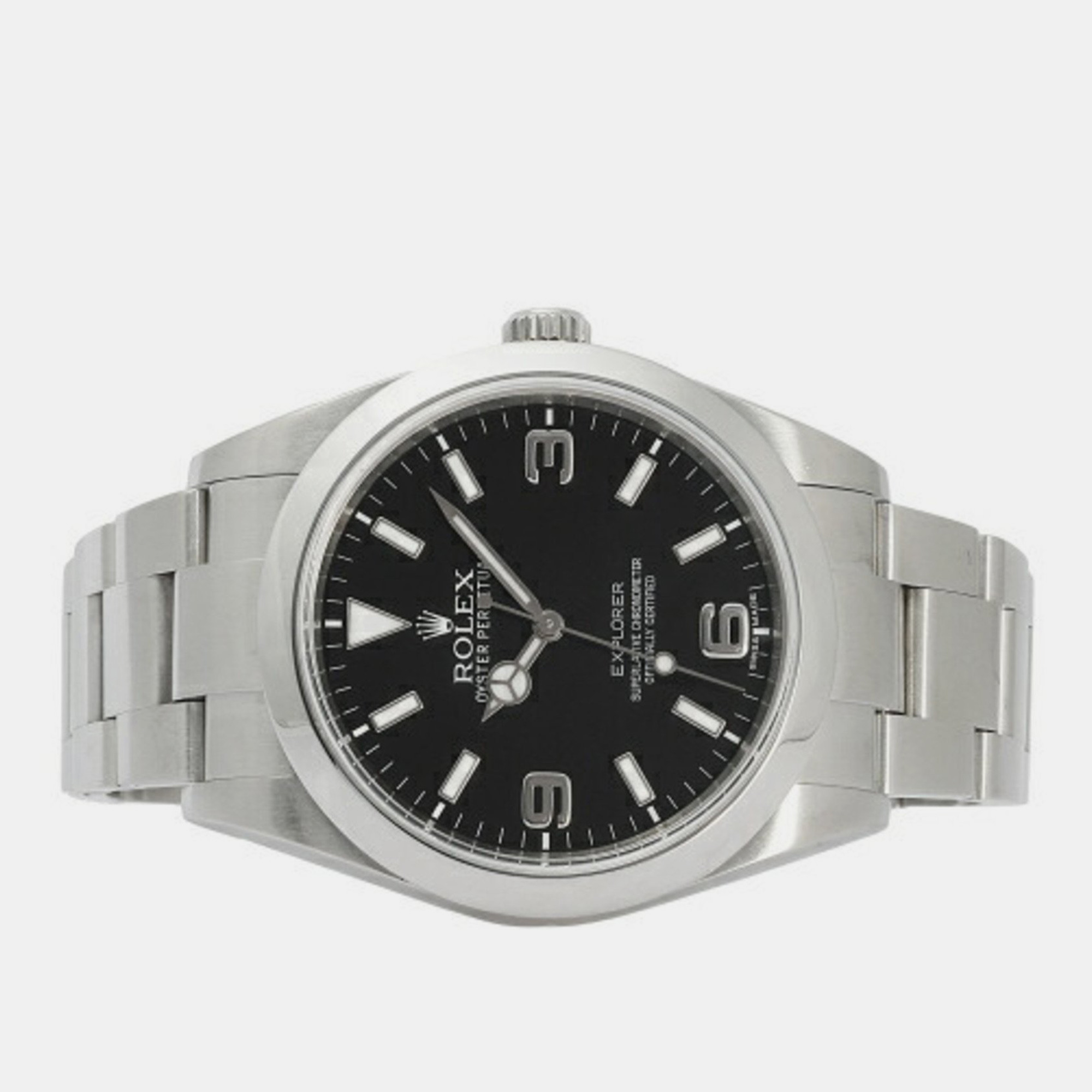 Rolex Black Stainless Steel Explorer 214270 Automatic Men's Wristwatch 39 mm
Rolex Black Stainless Steel Explorer 214270 Automatic Men's Wristwatch 39 mm