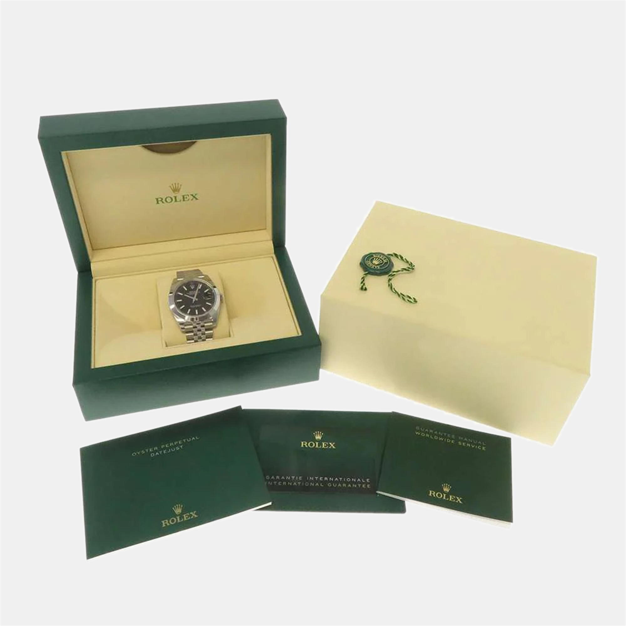 Rolex Black Stainless Steel Datejust 126300 Automatic Men's Wristwatch 41 Mm