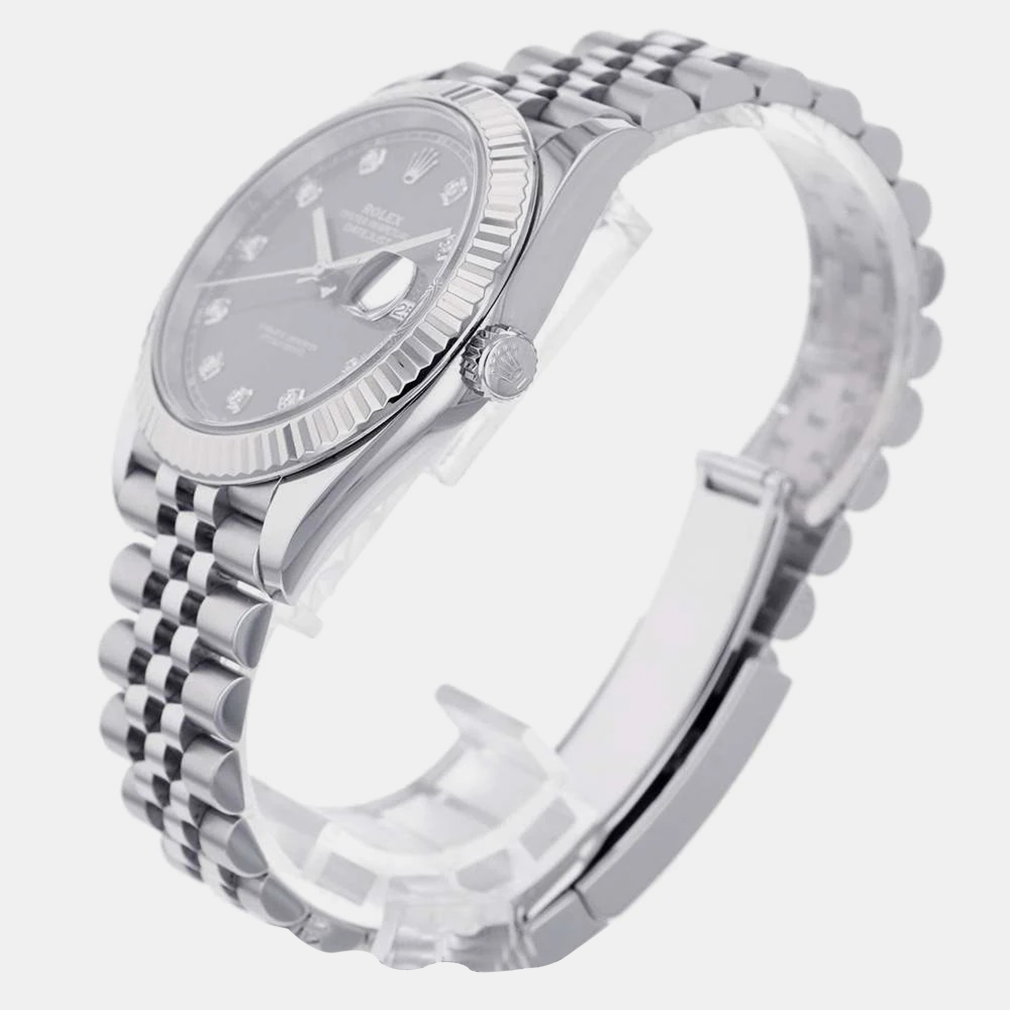 Rolex Grey 18k White Gold And Stainless Steel Datejust 126334 Automatic Men's Wristwatch 41 mm
Rolex Grey 18k White Gold And Stainless Steel Datejust 126334 Automatic Men's Wristwatch 41 mm