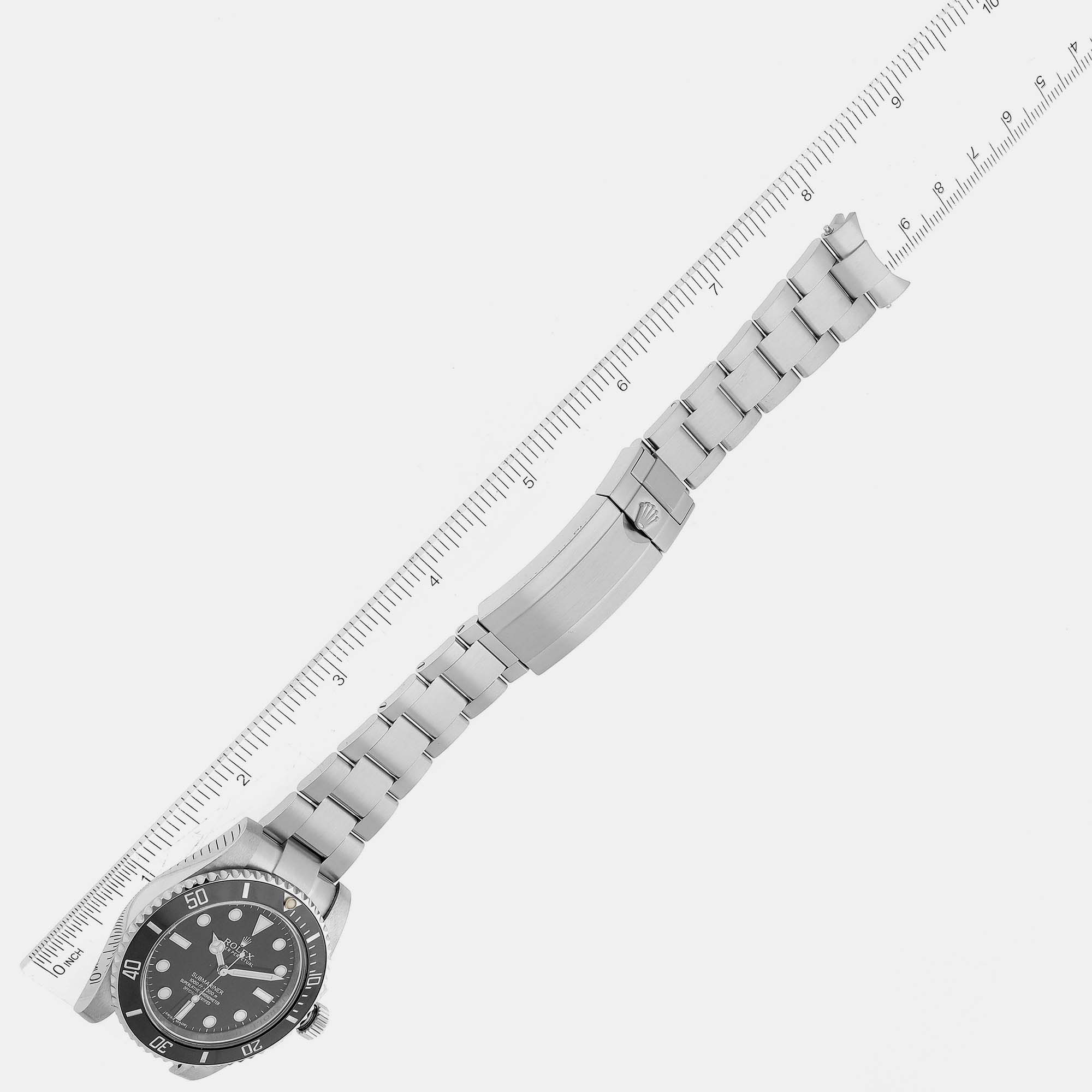 Rolex Submariner Black Dial Ceramic Bezel Steel Men's Watch 114060 40 Mm