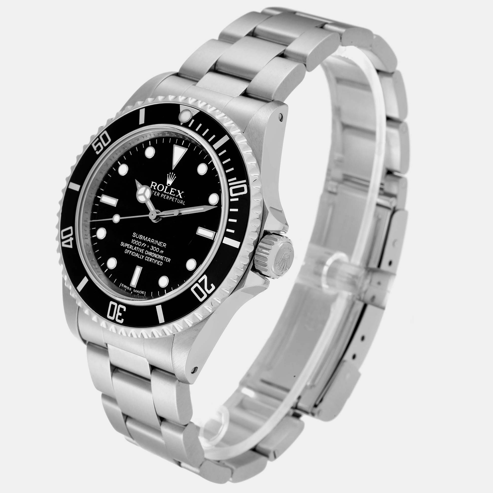 Rolex Submariner No Date 40mm 4 Liner Steel Mens Watch 14060 40 Mm