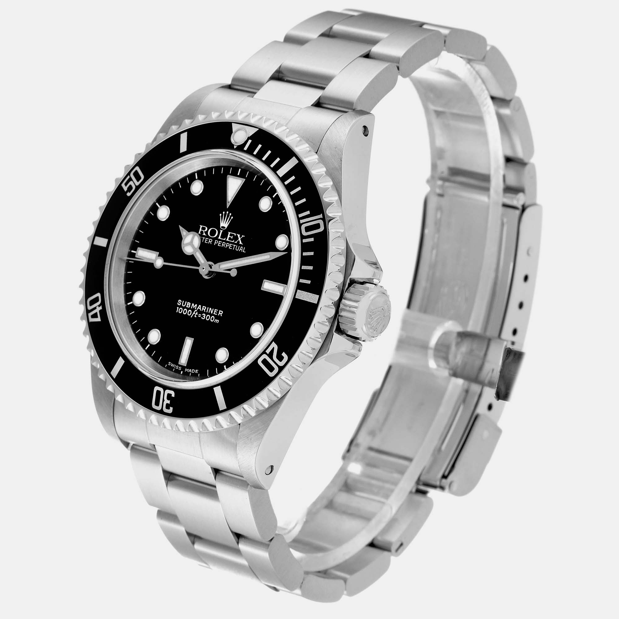Rolex Submariner No Date 40mm 2 Liner Steel Mens Watch 14060