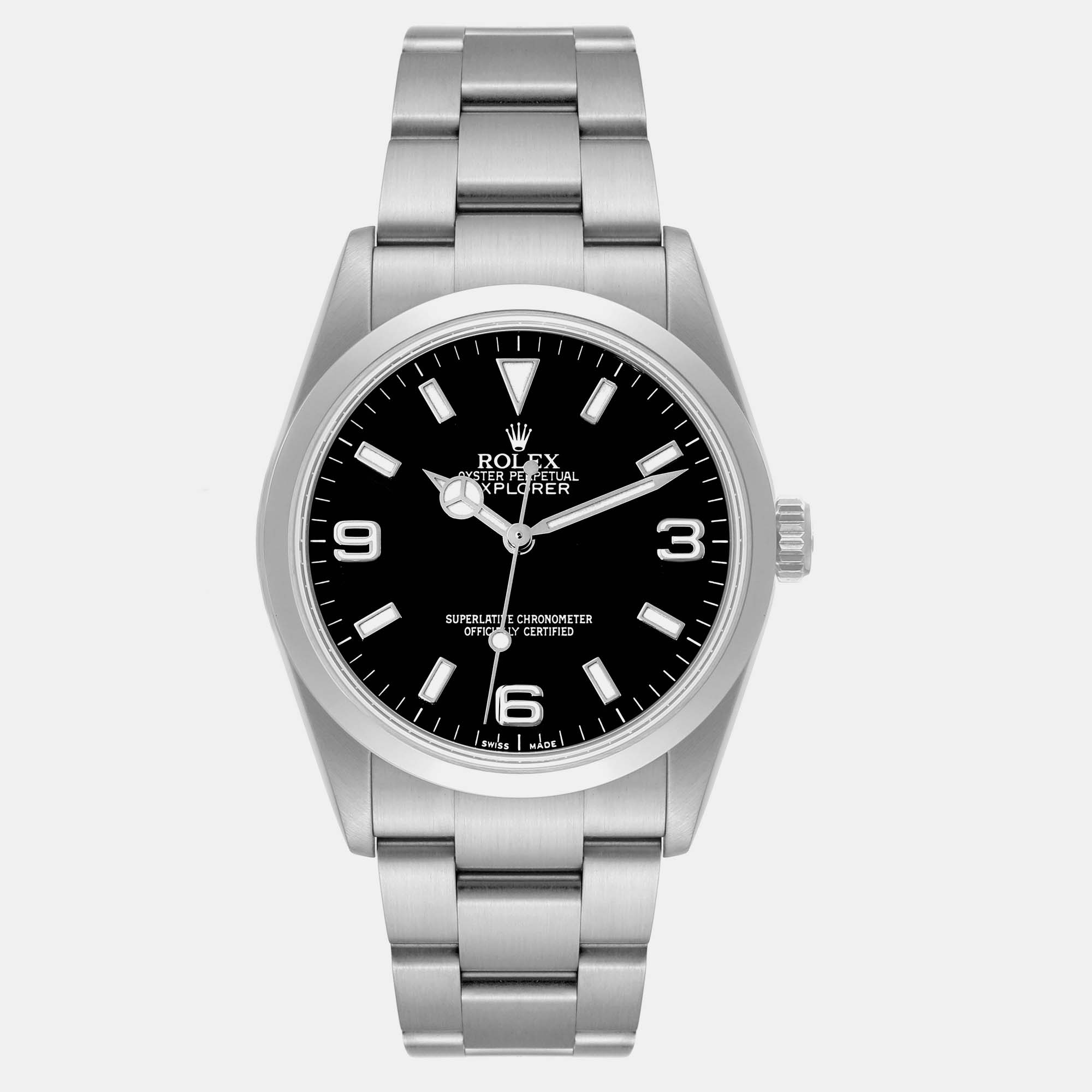 Rolex Explorer I Black Dial Steel Men'as Watch 114270 36 Mm
