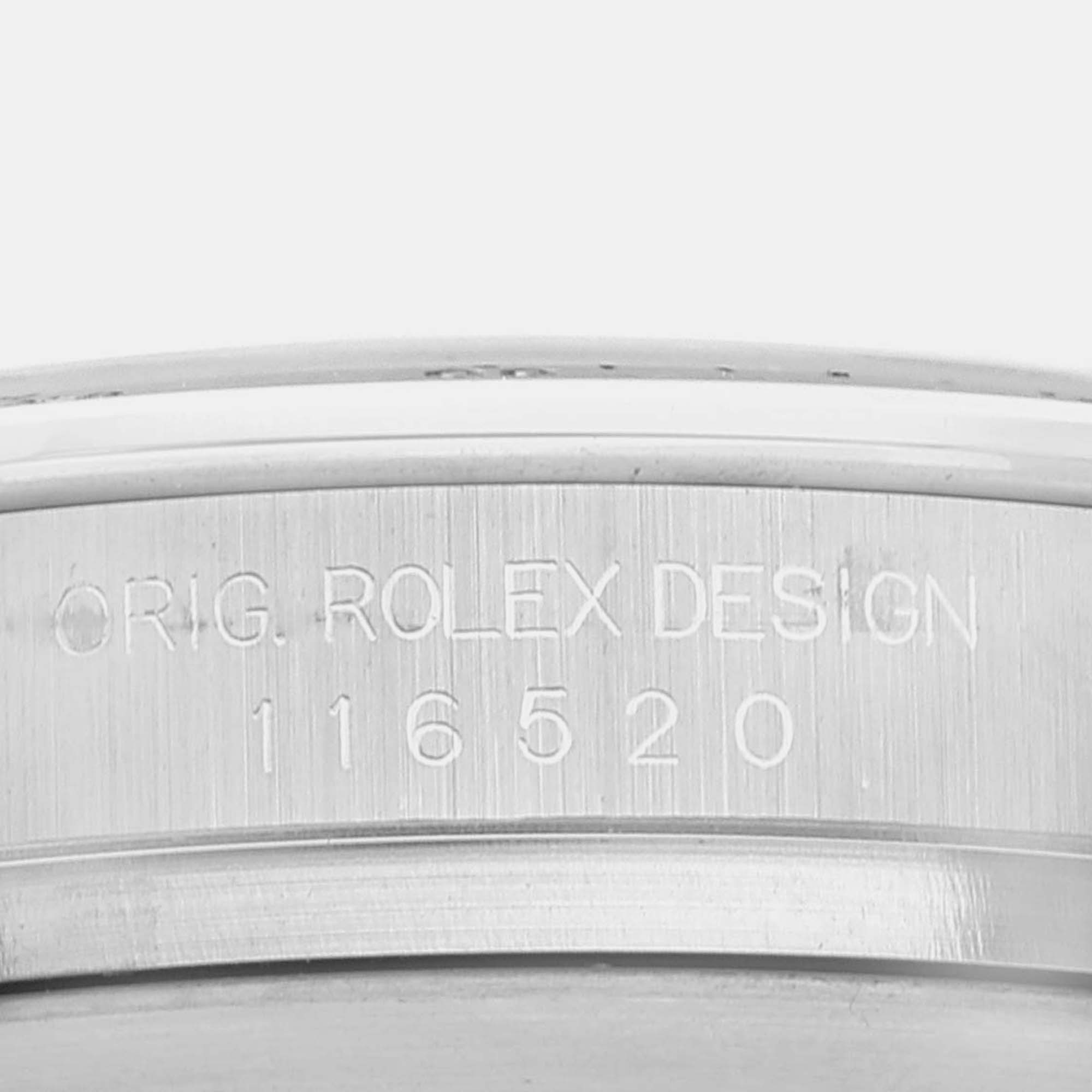 Rolex Daytona Chronograph Black Dial Steel Mens Watch 116520 40 Mm