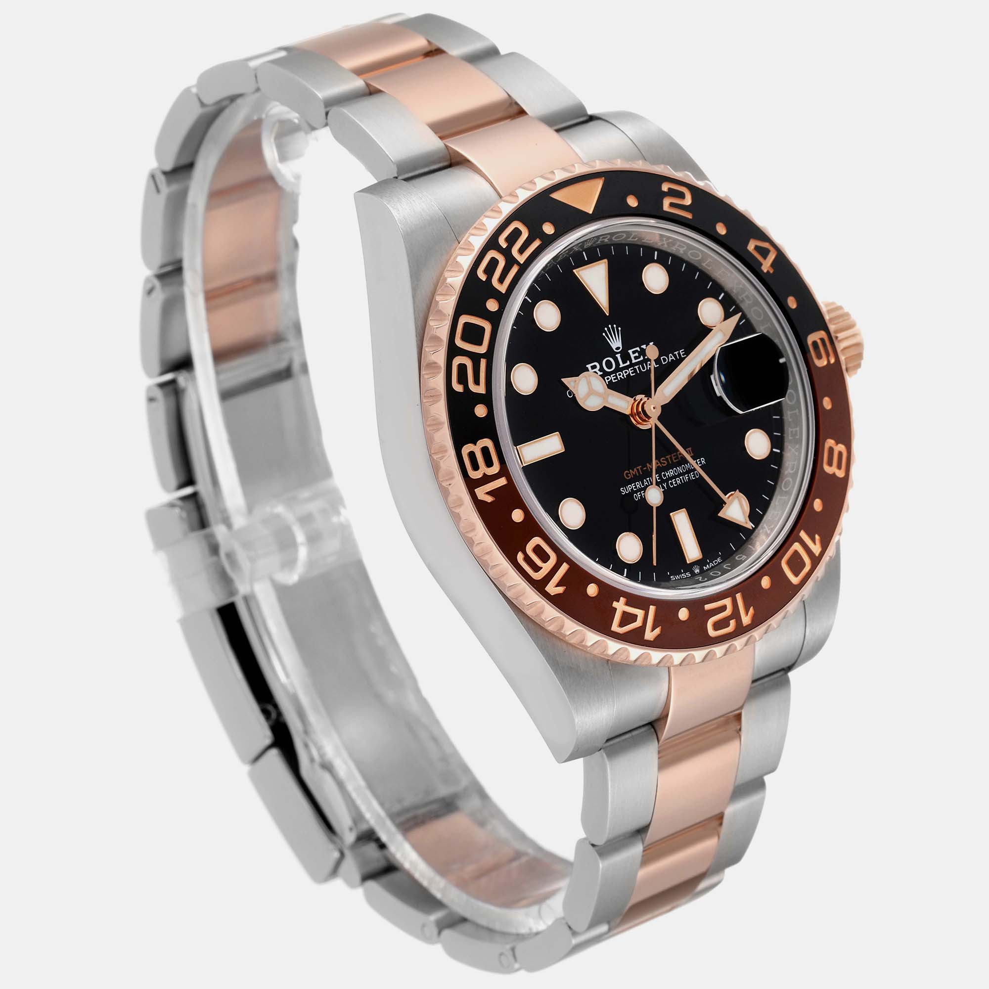Rolex GMT Master II Steel Rose Gold Mens Watch 126711 40 Mm
