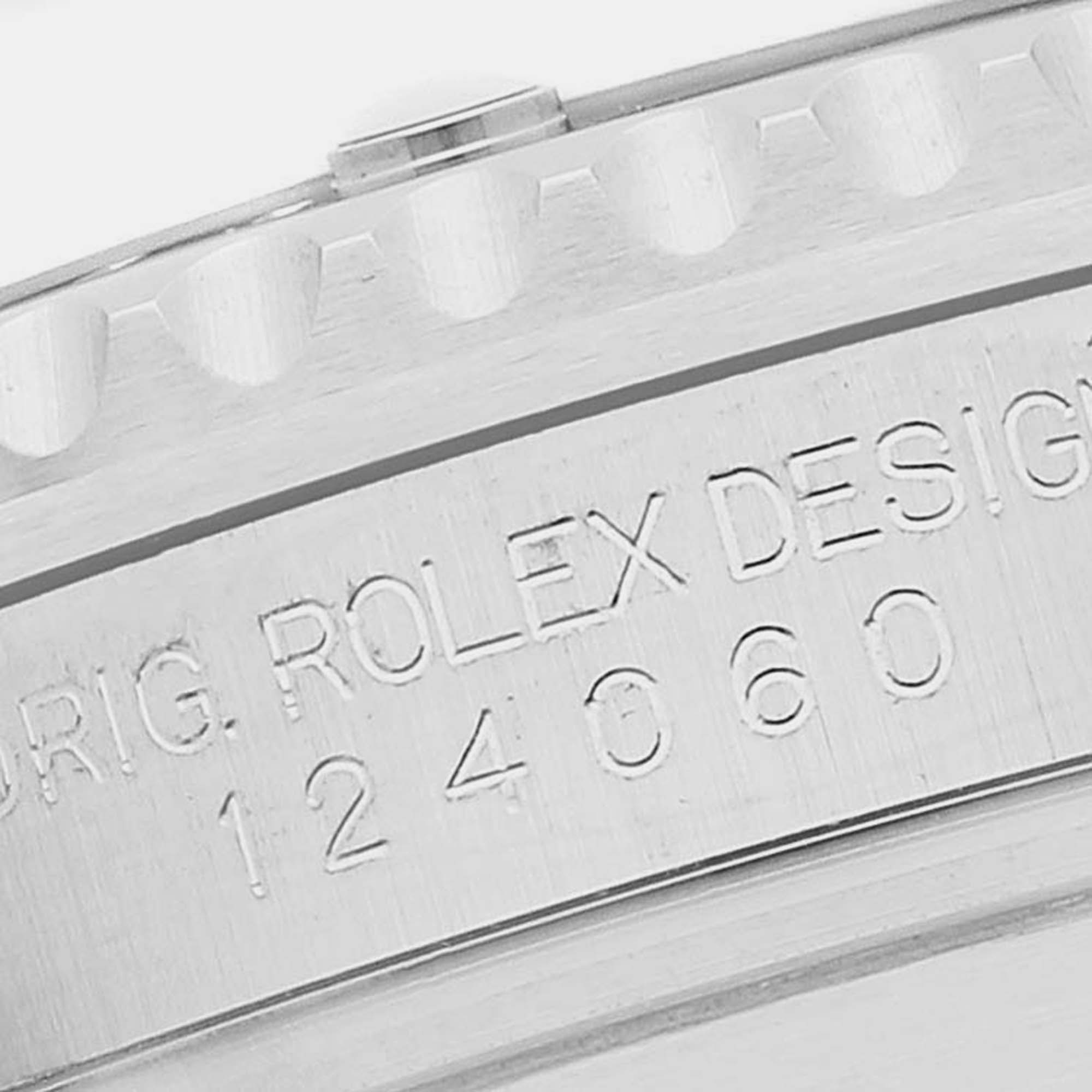 Rolex Submariner Non-Date Ceramic Bezel Steel Mens Watch 124060 Unworn