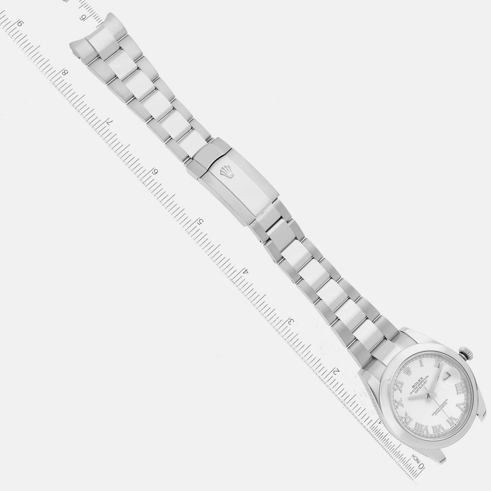 Rolex Datejust 41 White Dial Steel Men's Watch 126300 41 Mm