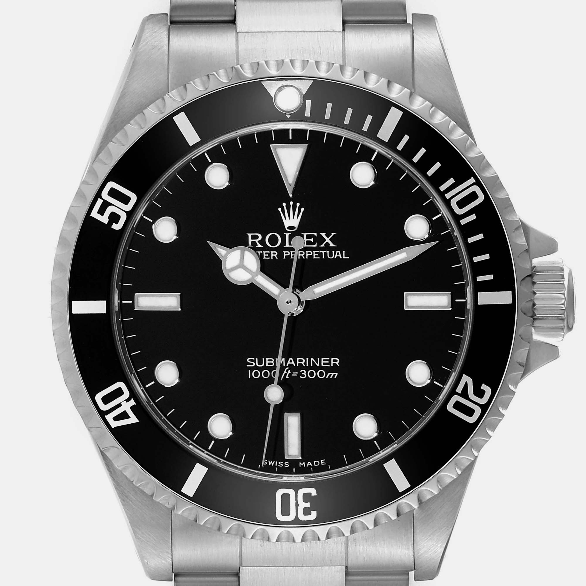 Rolex Submariner No Date 40mm 2 Liner Steel Men's Watch 14060 40 Mm