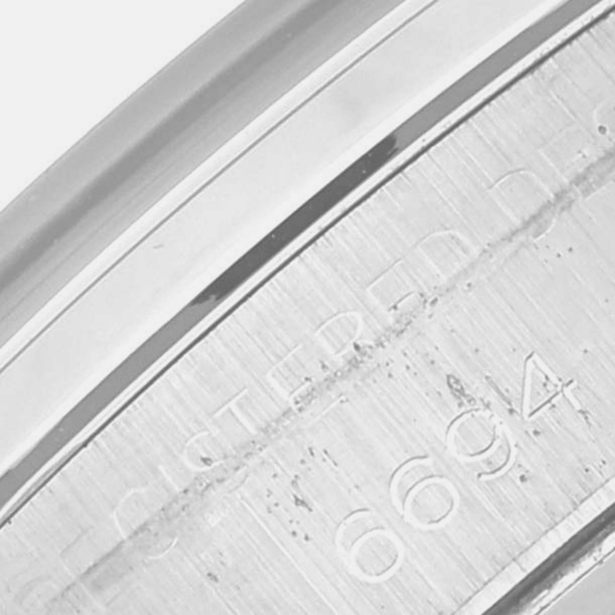 Rolex OysterDate Precision Silver Linen Dial Steel Vintage Mens Watch 6694