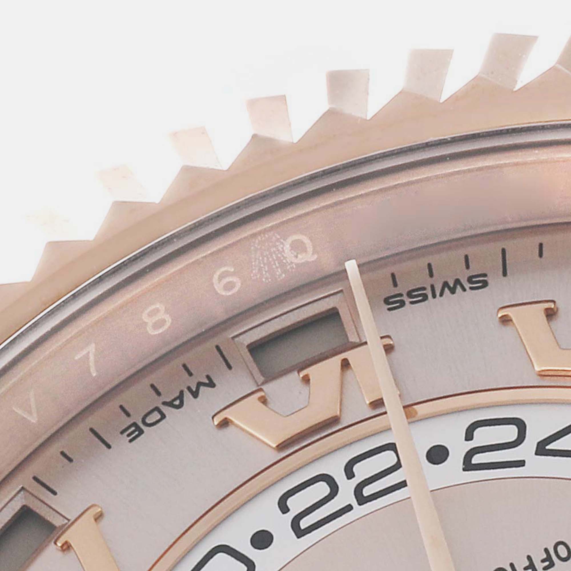 Rolex Sky-Dweller Rose Gold Sundust Dial Men's Watch 326935 42 Mm