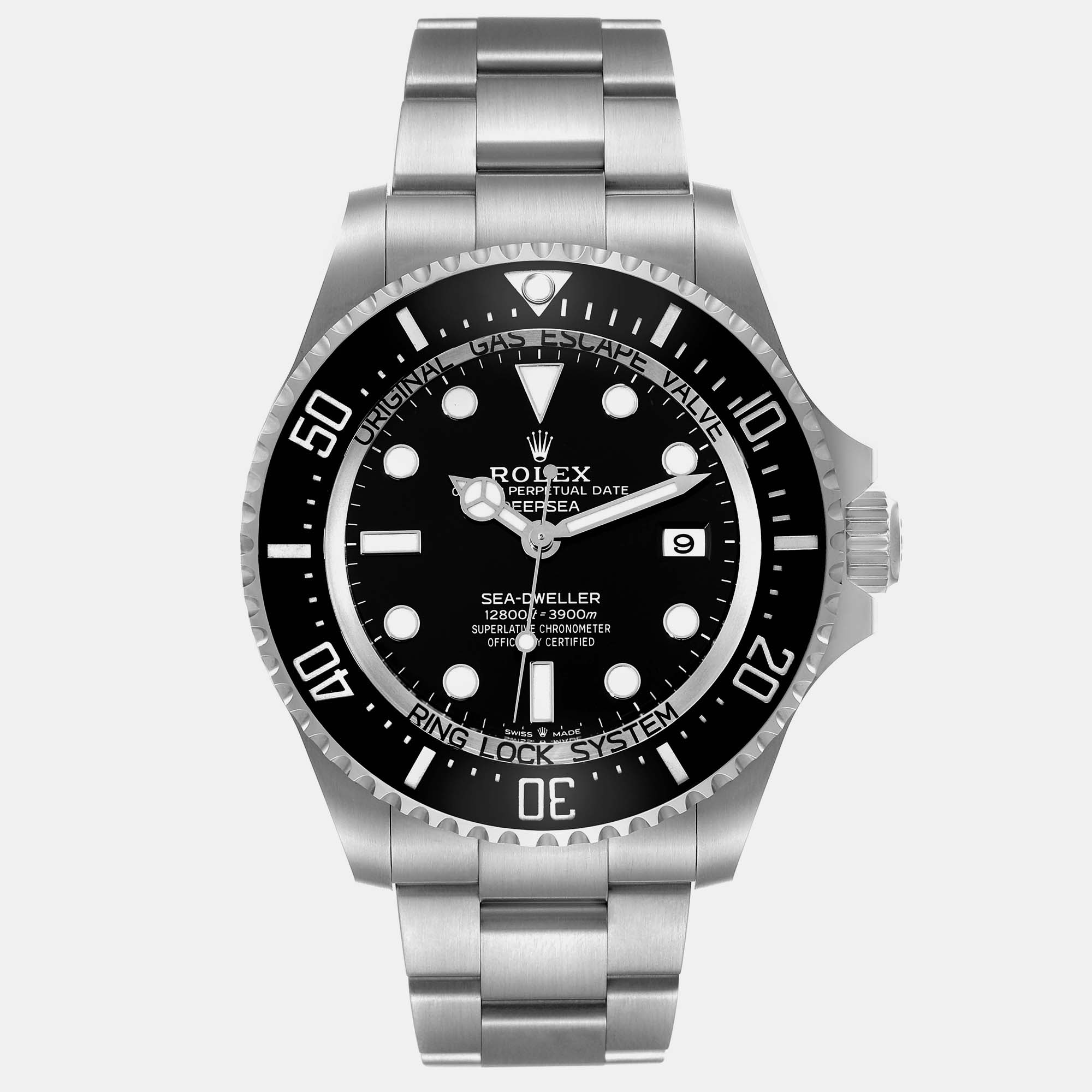 Rolex Seadweller Deepsea Black Dial Steel Men's Watch 136660 44 Mm