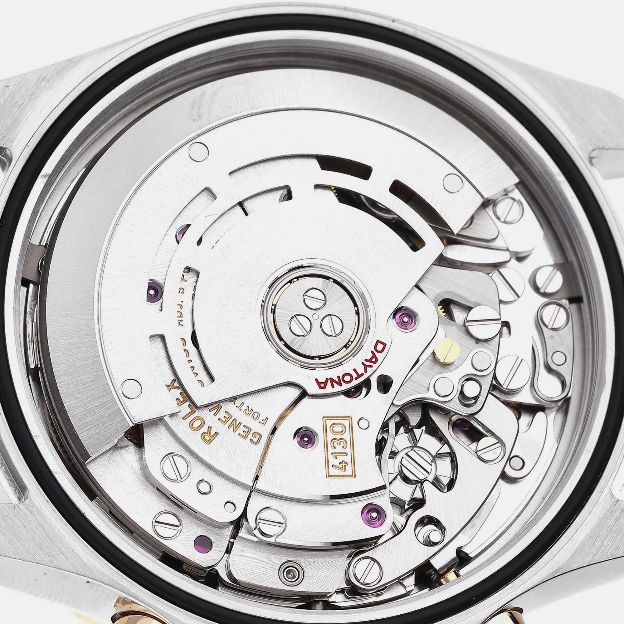 Rolex Cosmograph Daytona Steel Yellow Gold Black Dial Men's Watch 116503 40 Mm