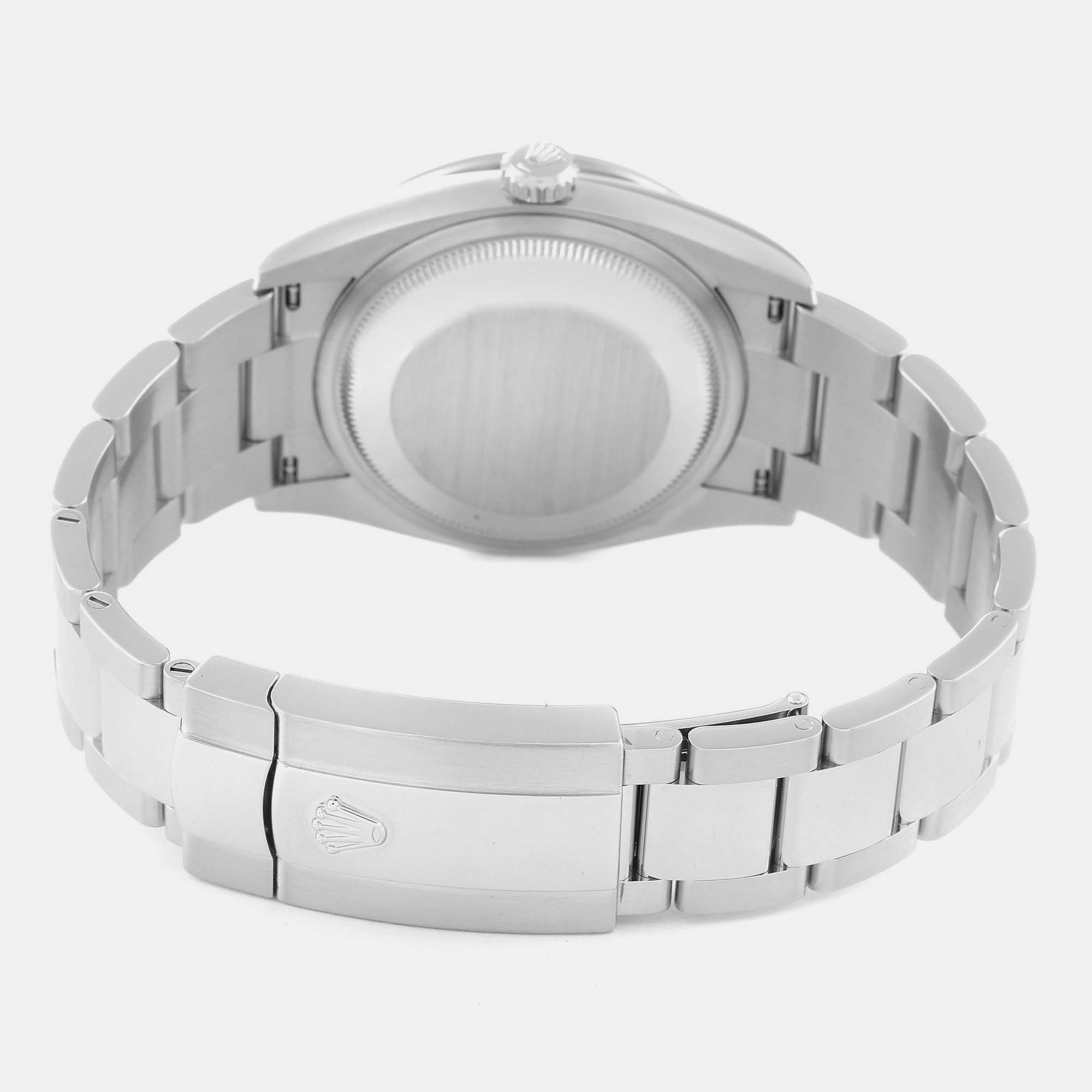 Rolex Datejust Silver Dial Steel Diamond Men's Watch 126284 36 Mm