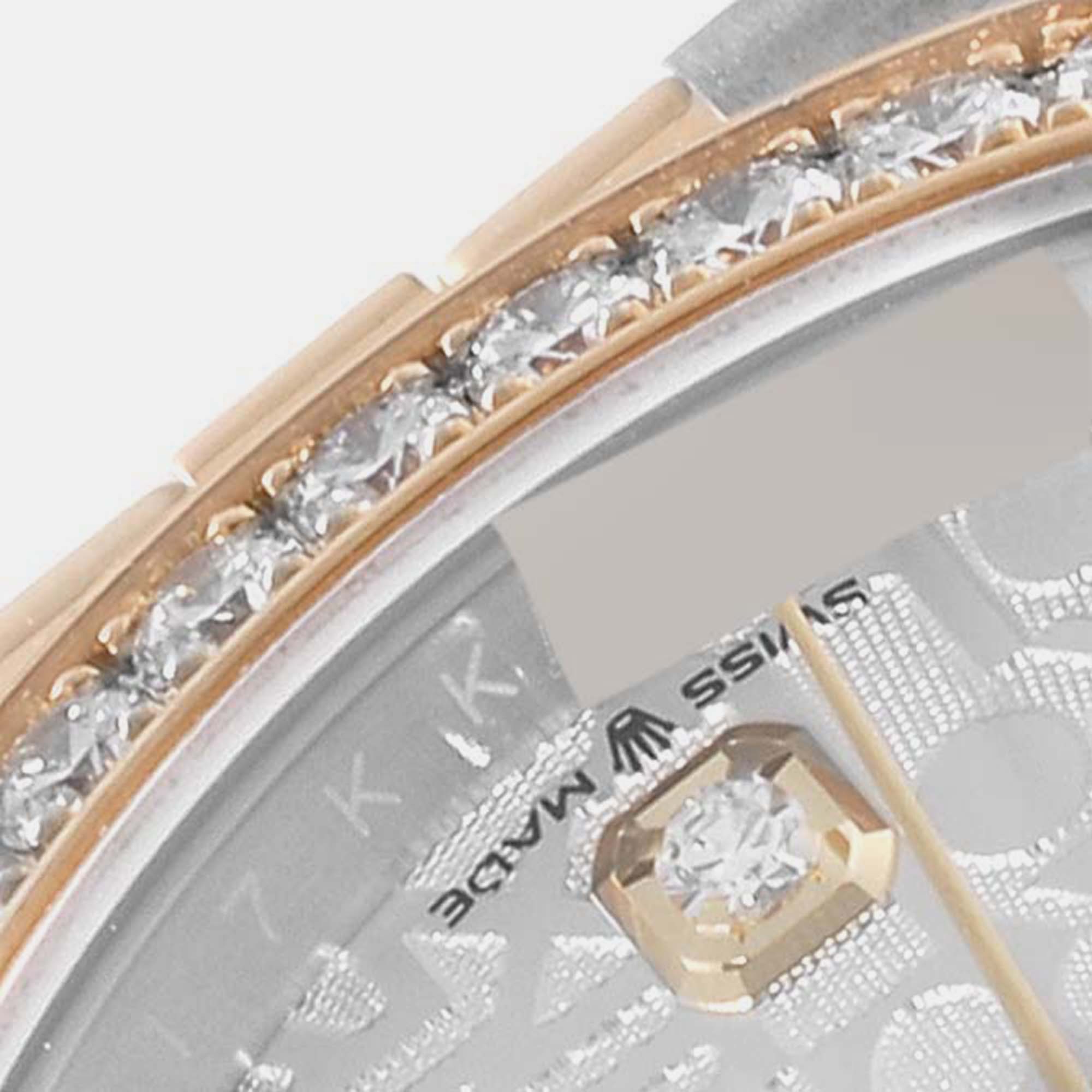 Rolex Datejust Steel Yellow Gold Anniversary Diamond Mens Watch 126283