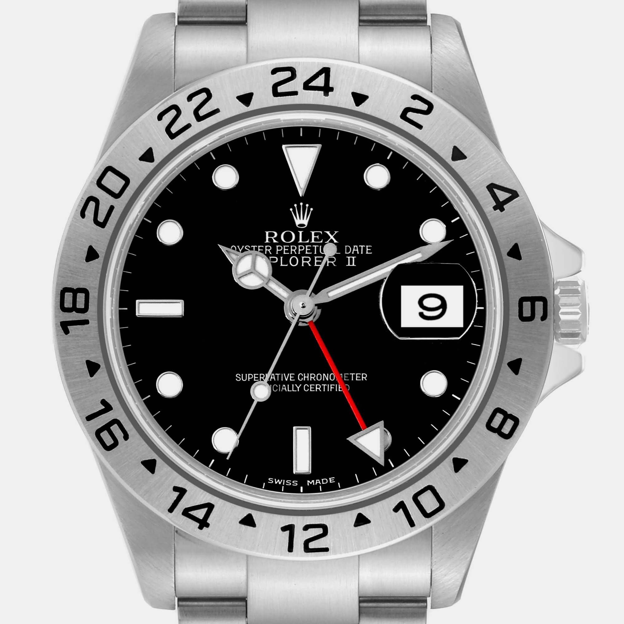 Rolex Explorer II Black Dial Steel Mens Watch 16570  40 Mm