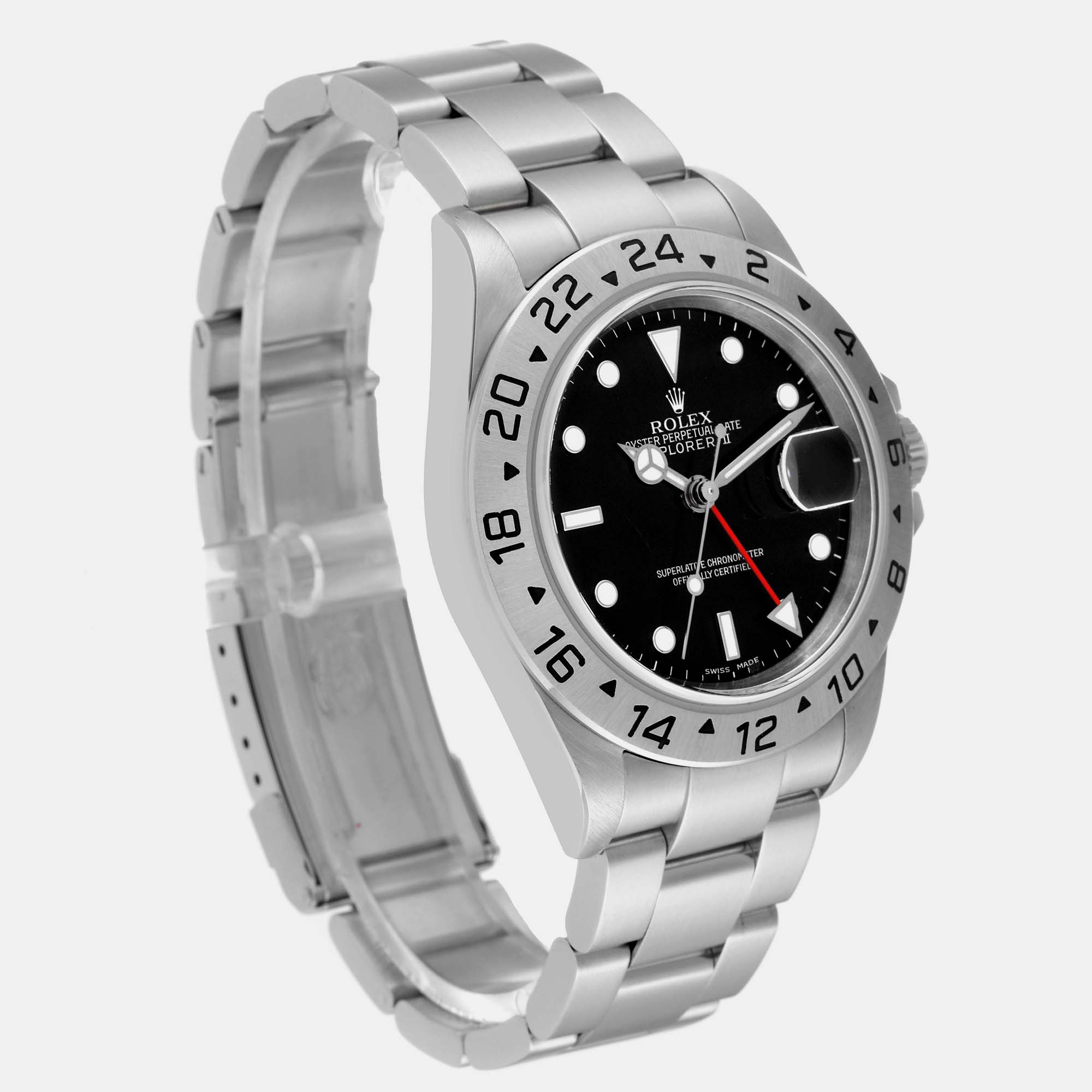 Rolex Explorer II Black Dial Steel Mens Watch 16570  40 Mm