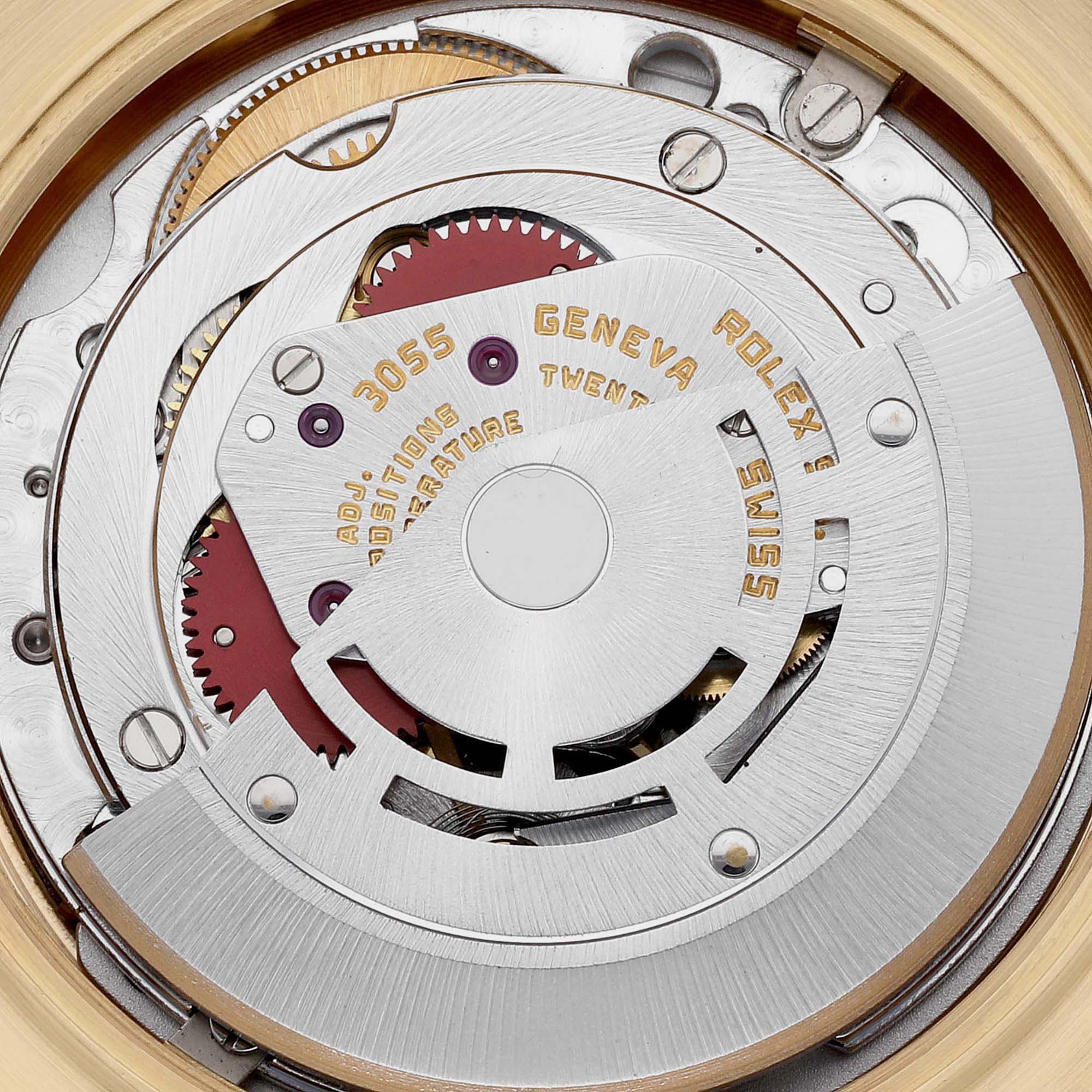 Rolex President Day-Date Yellow Gold Diamond Dial Men's Watch 18038 36 Mm