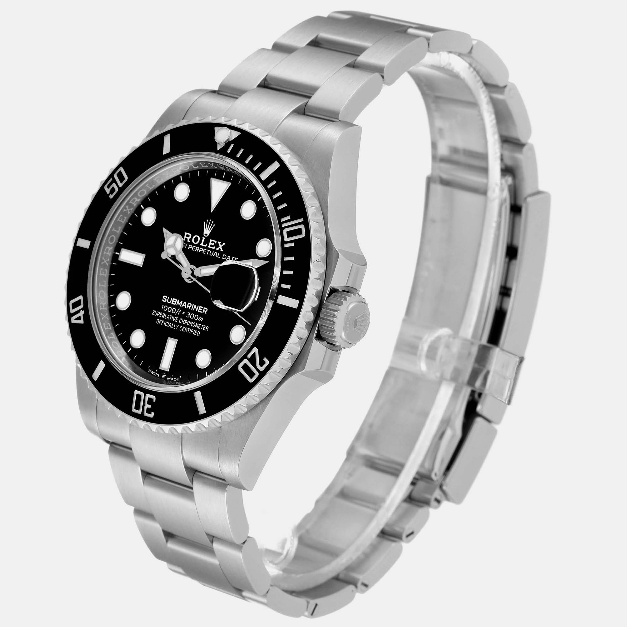 Rolex Submariner Black Dial Ceramic Bezel Steel Men's Watch 126610 41 Mm