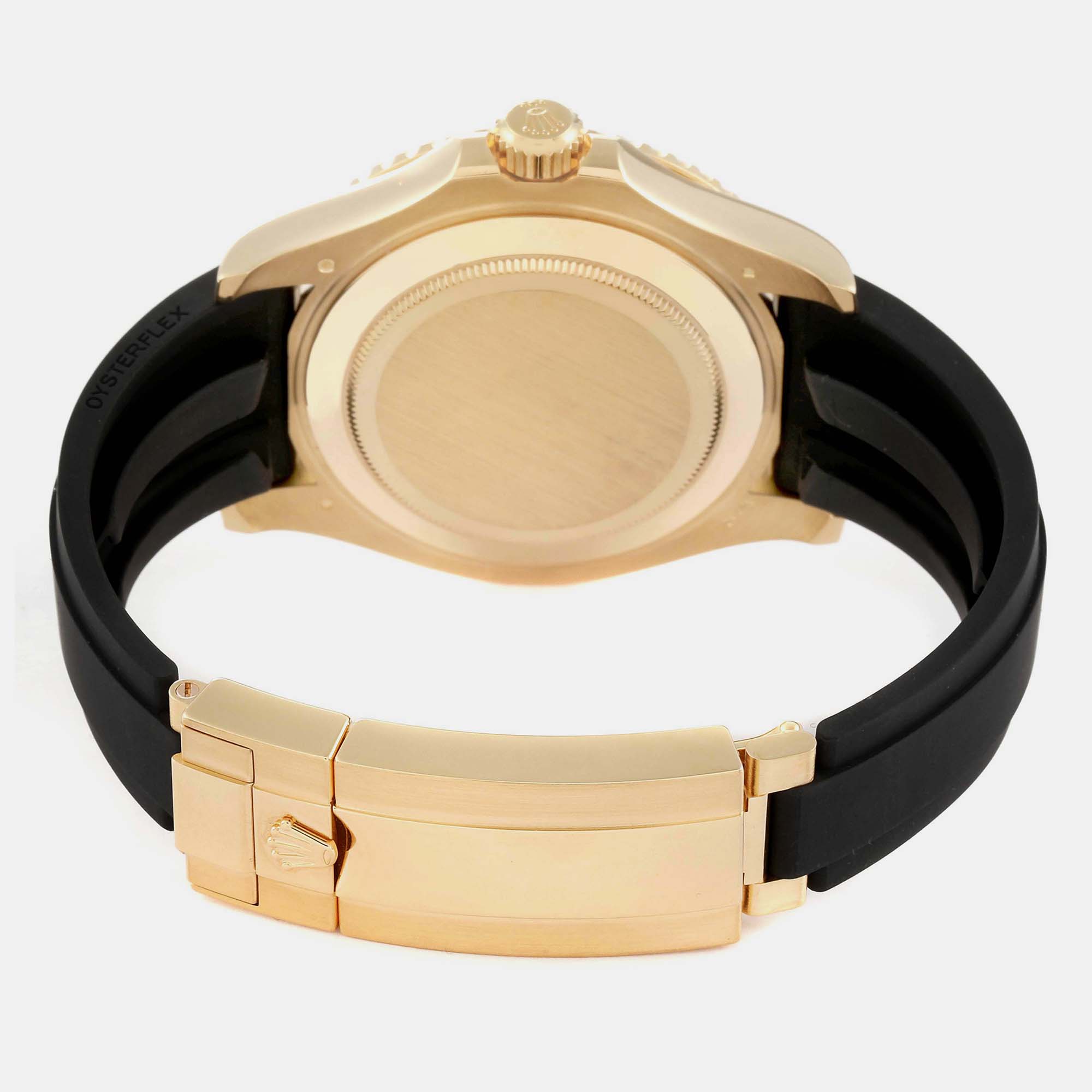 Rolex Yacht-Master Yellow Gold Oysterflex Bracelet Men's Watch 226658 42 Mm