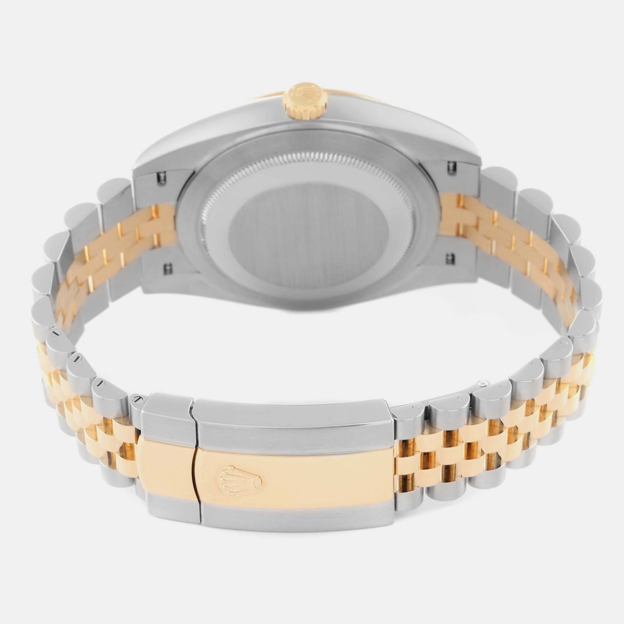 Rolex Datejust Steel Yellow Gold Wimbledon Dial Men's Watch 126333 41 Mm