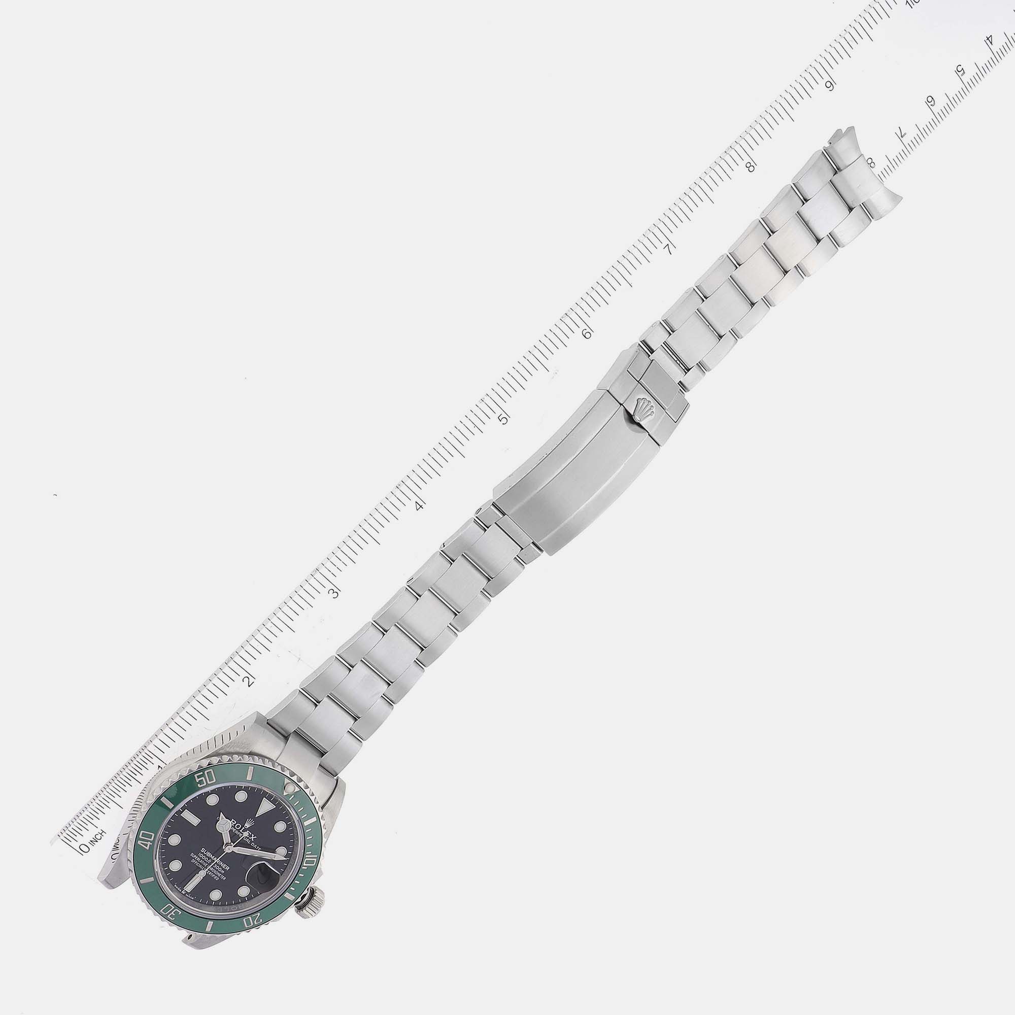 Rolex Submariner Starbucks Green Ceramic Bezel Steel Men's Watch 126610LV 41 Mm