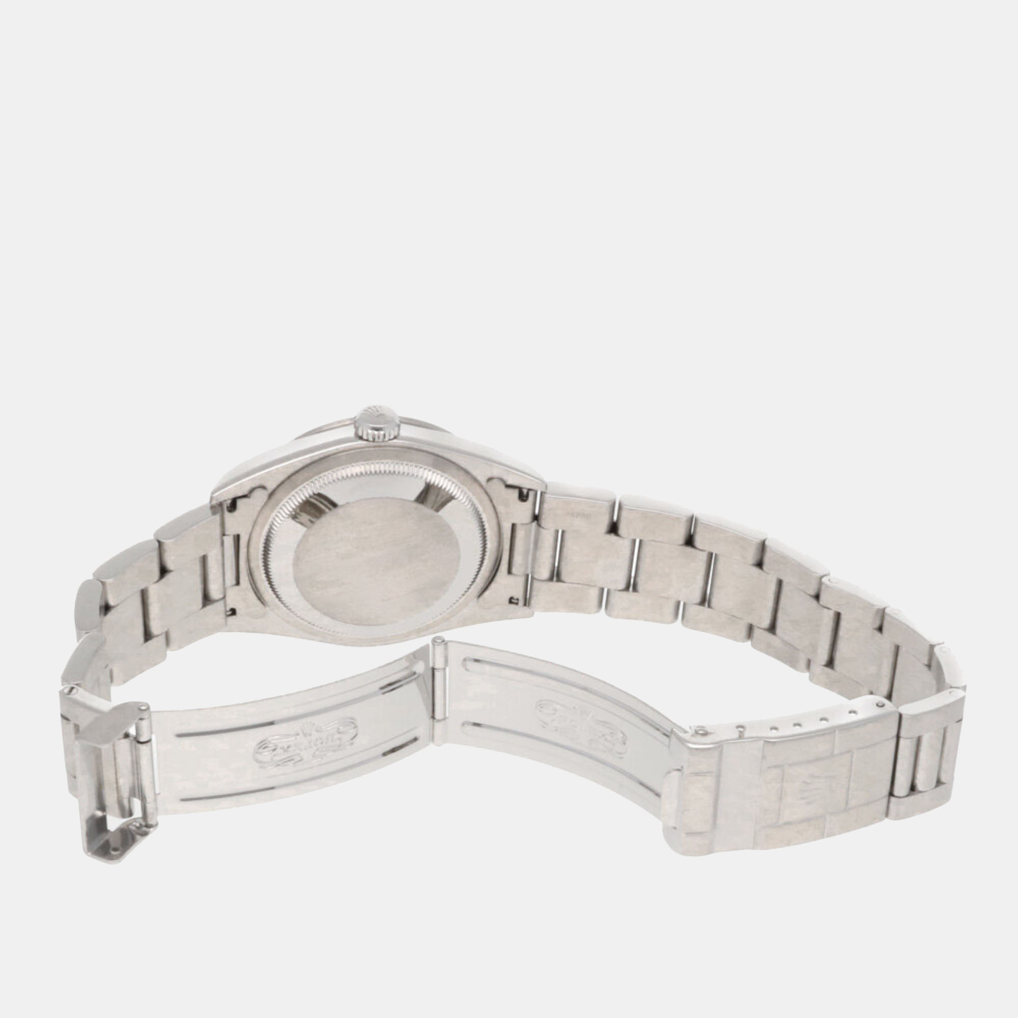 Rolex Black Stainless Steel Explorer 14270 Automatic Men's Wristwatch 35 Mm