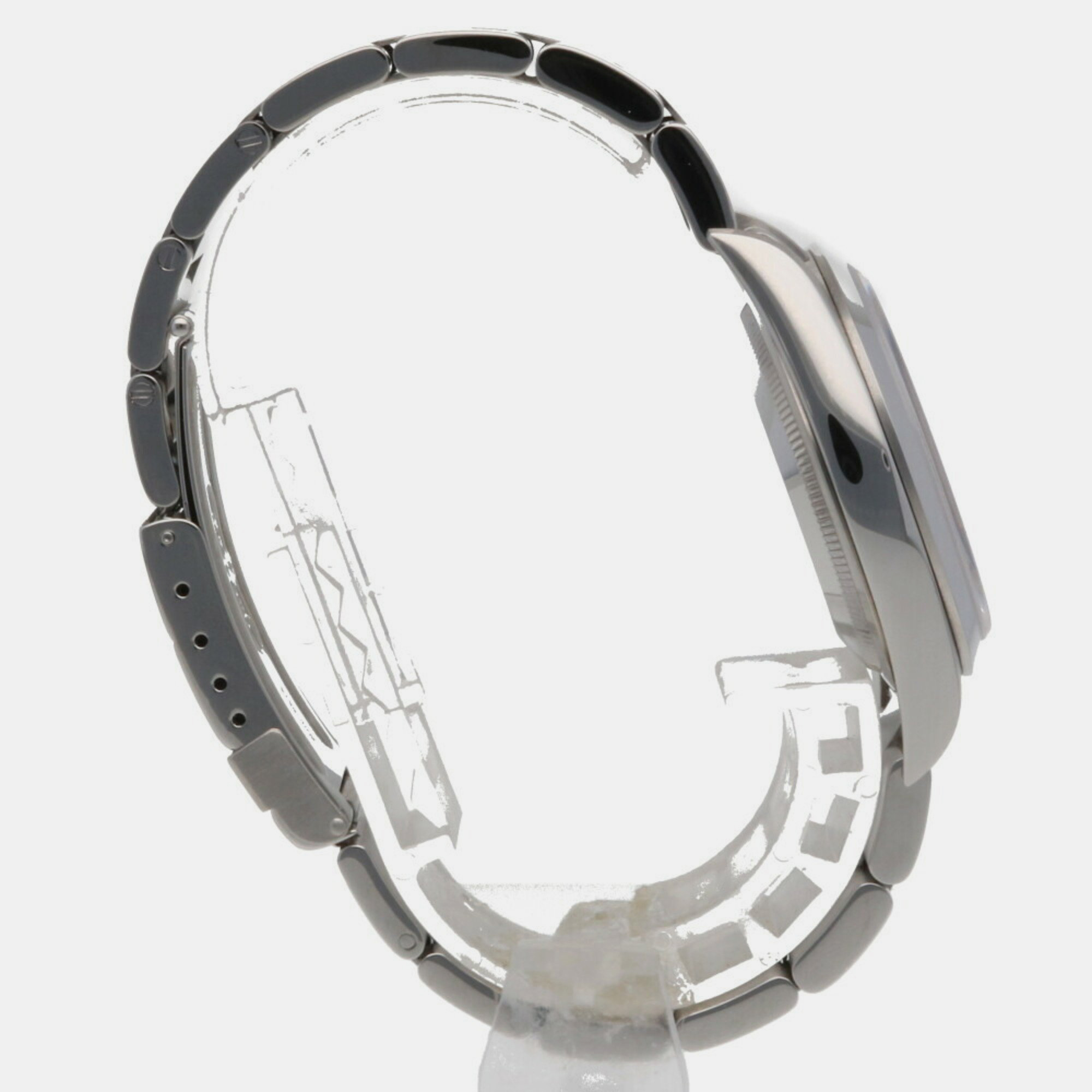 Rolex Black Stainless Steel Explorer 114270 Automatic Men's Wristwatch 35 Mm