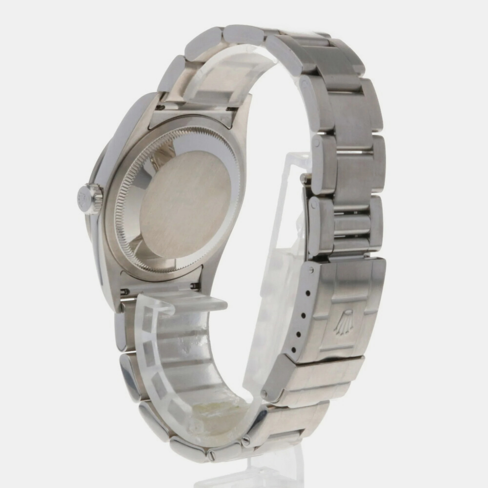 Rolex Black Stainless Steel Explorer 114270 Automatic Men's Wristwatch 35 Mm