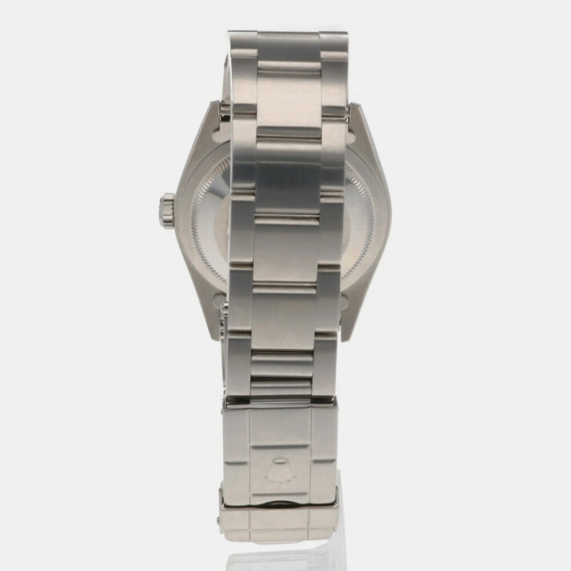 Rolex Black Stainless Steel Explorer 14270 Automatic Men's Wristwatch 34.5 Mm