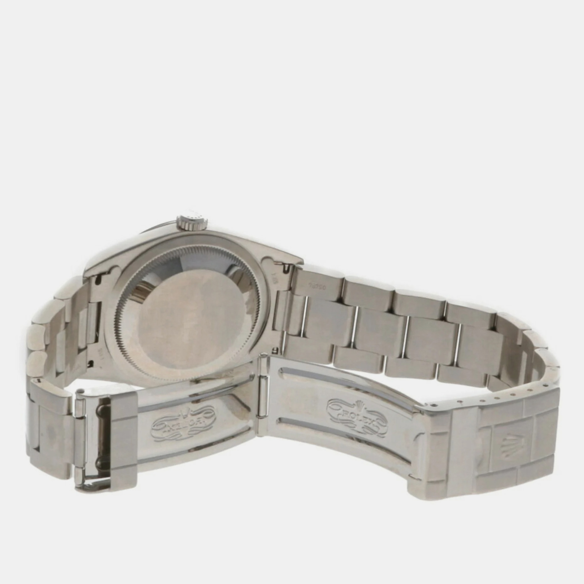 Rolex Black Stainless Steel Explorer 14270 Automatic Men's Wristwatch 34.5 Mm