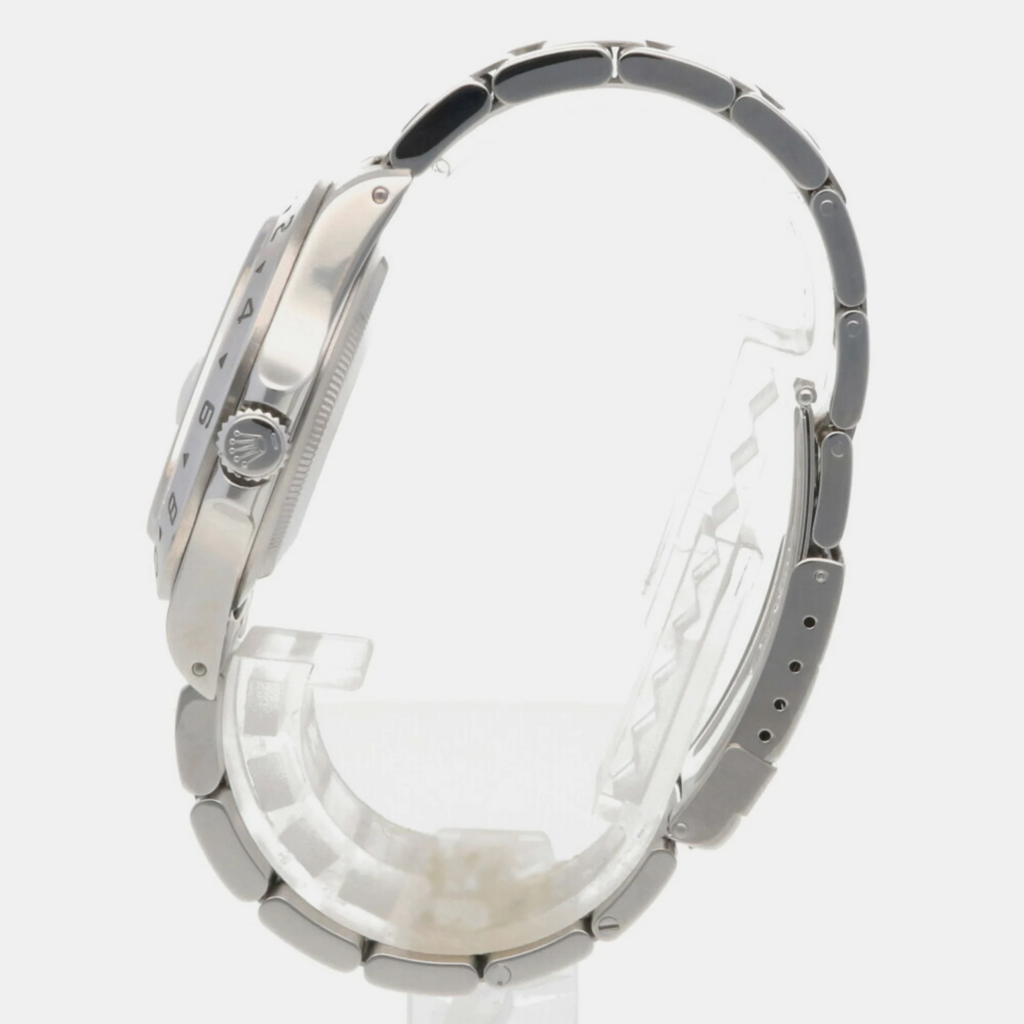 Rolex White Stainless Steel Explorer 16570 Automatic Men's Wristwatch 41 Mm