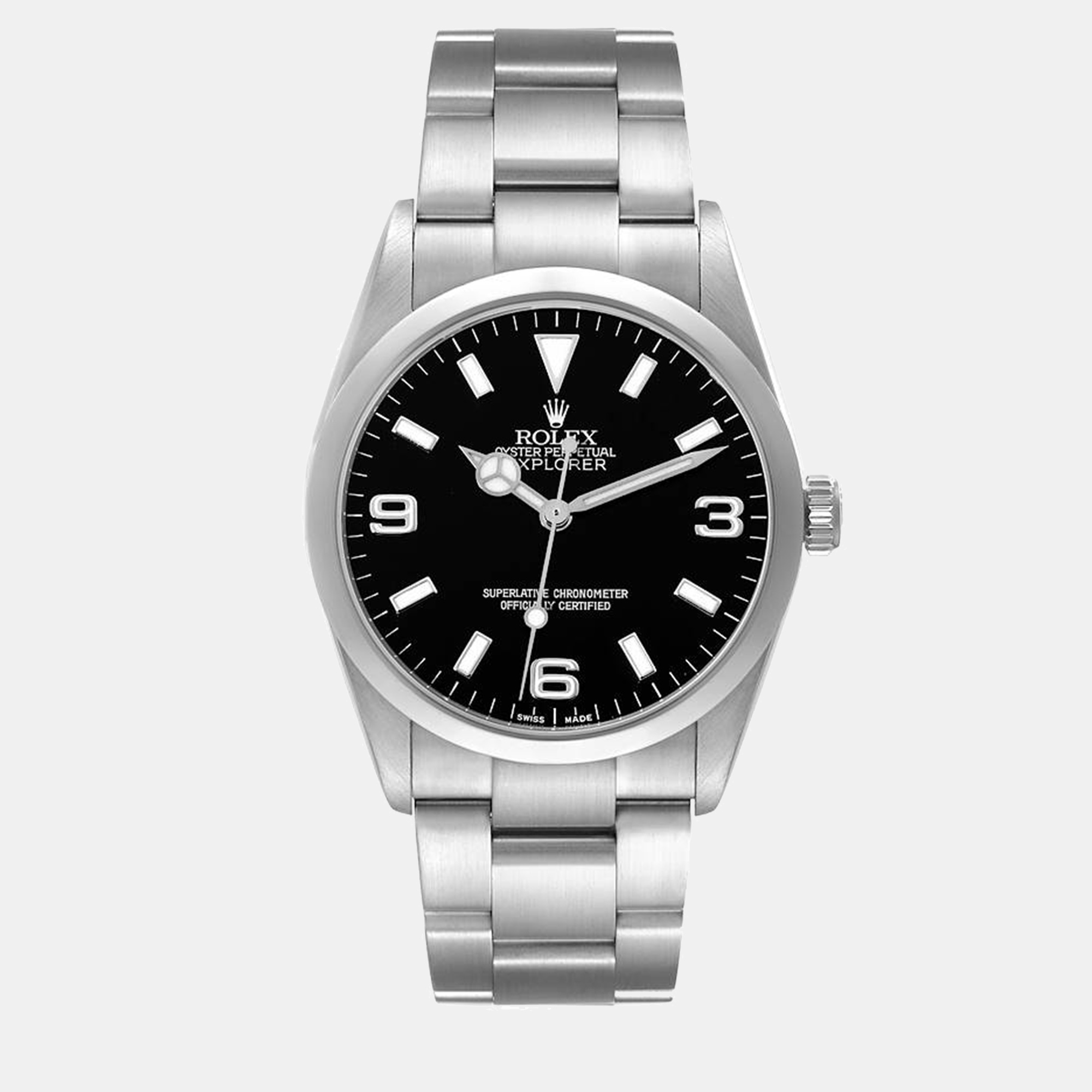 Rolex Explorer I Black Dial Steel Men's Watch 114270 36 Mm