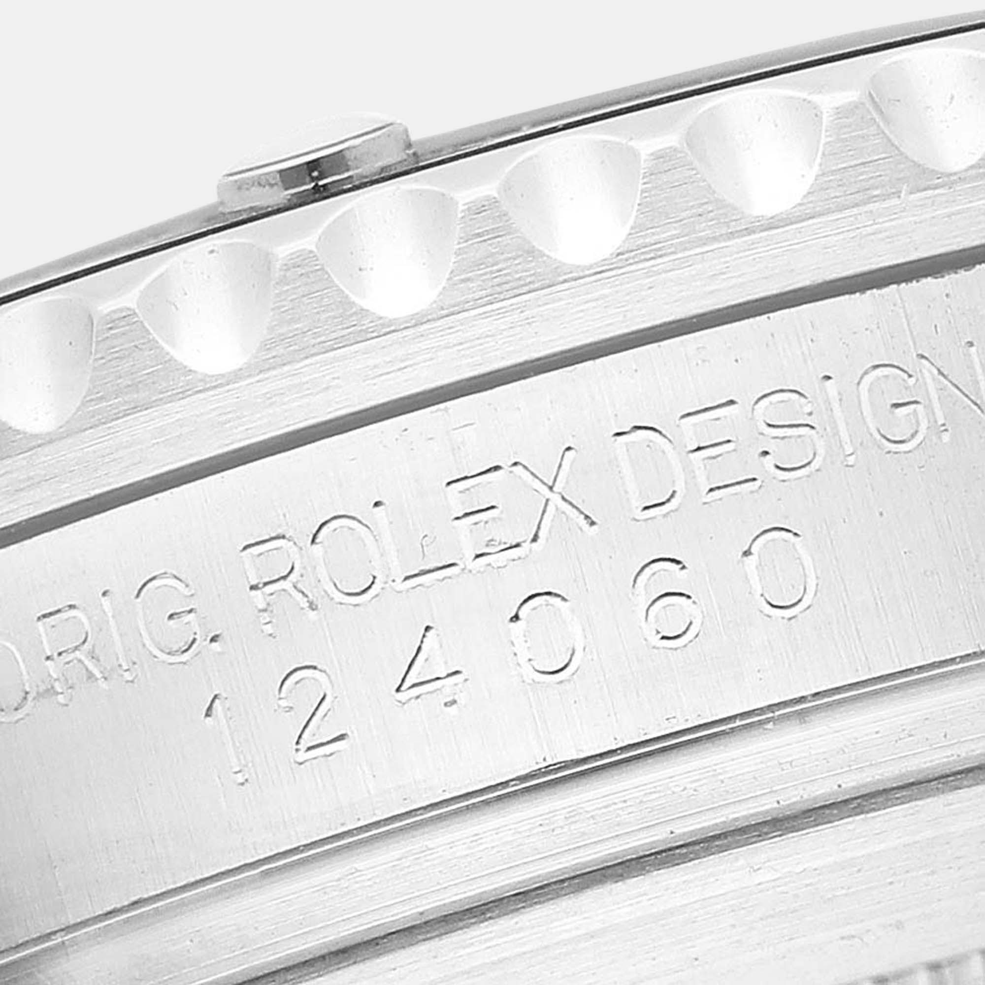Rolex Submariner Non-Date Ceramic Bezel Steel Mens Watch 124060 41 Mm