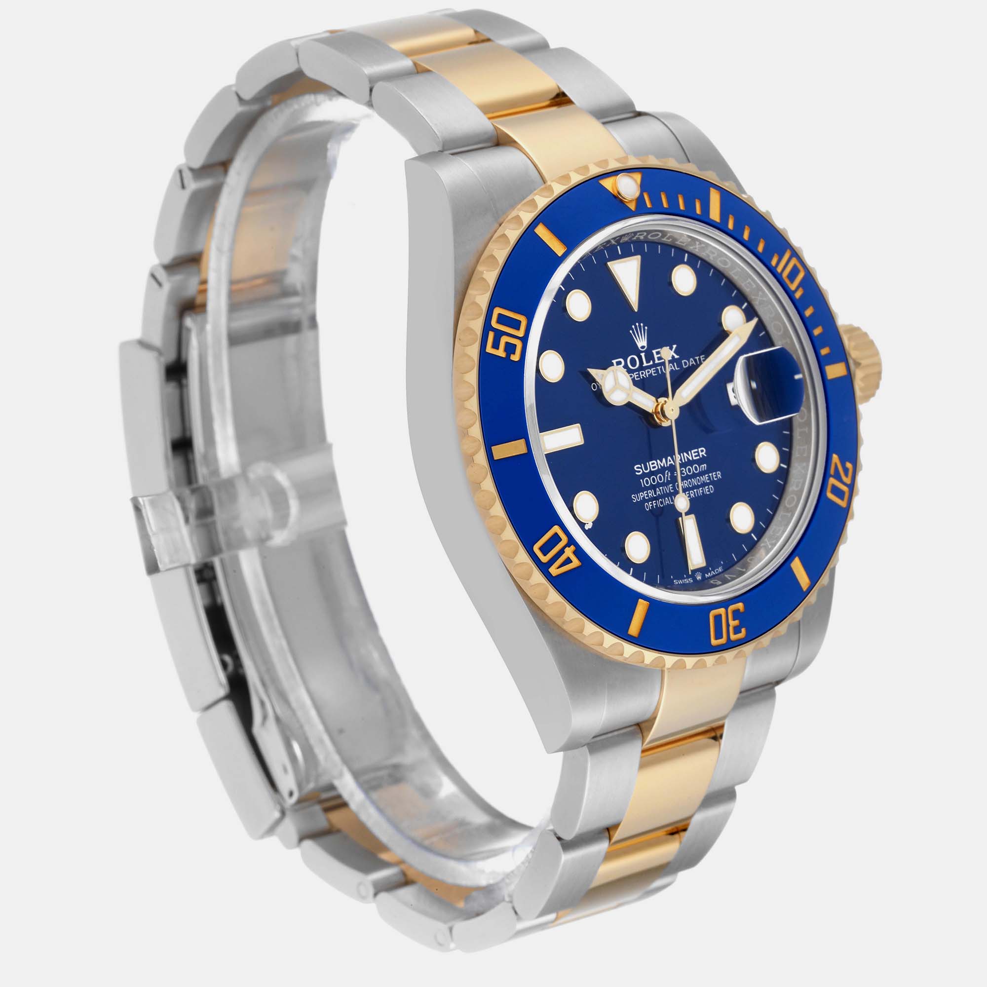 Rolex Submariner 41 Steel Yellow Gold Blue Dial Mens Watch 126613 Unworn