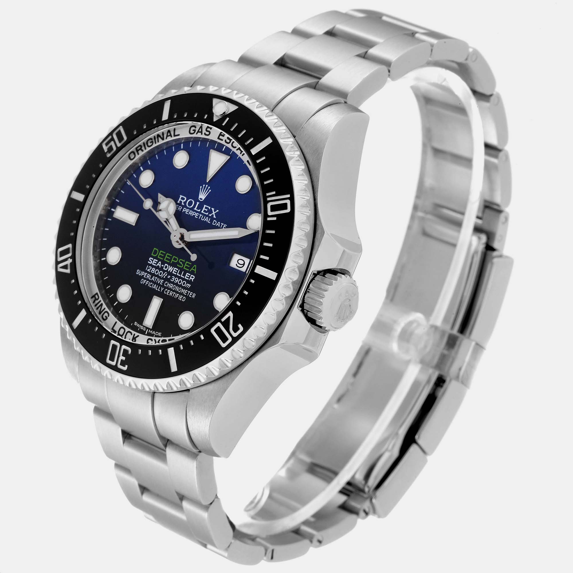 Rolex Seadweller Deepsea Cameron D-Blue Steel Mens Watch 116660 44 Mm