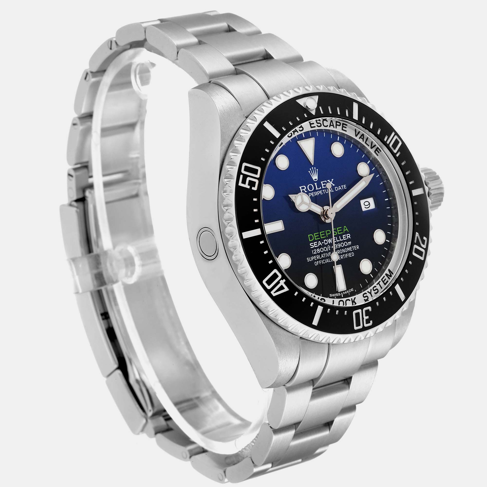 Rolex Seadweller Deepsea Cameron D-Blue Steel Mens Watch 116660 44 Mm